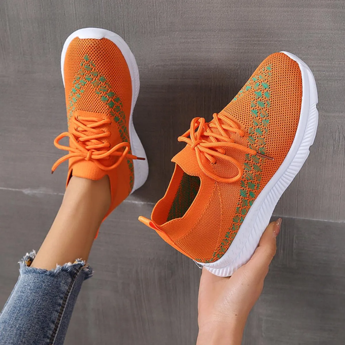 2023 scarpe da donna alla moda scarpe da ginnastica da donna con piattaforma casual scarpe allacciate antiscivolo traspiranti sc