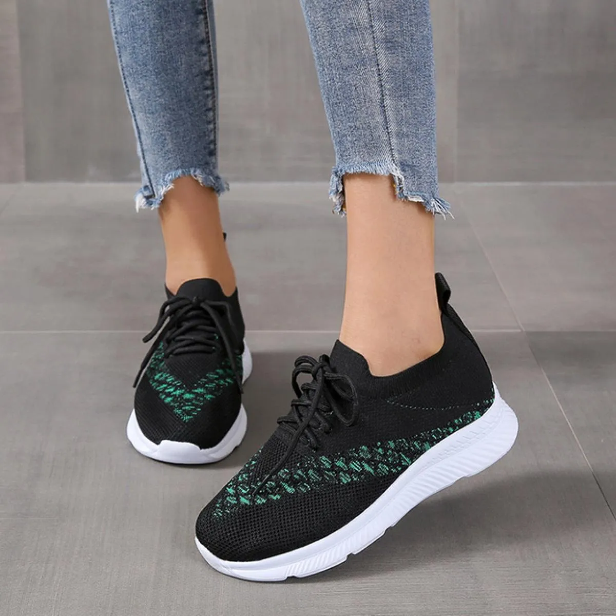 2023 scarpe da donna alla moda scarpe da ginnastica da donna con piattaforma casual scarpe allacciate antiscivolo traspiranti sc