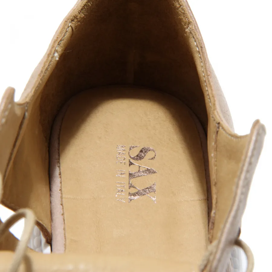2587N scarpa allacciata SAX scarpe donna shoes women beige