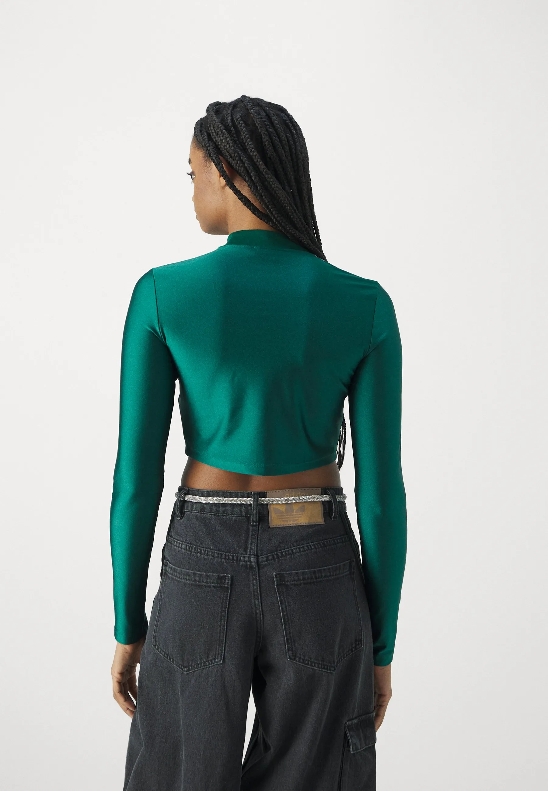 3 STRIPE CROPPED LONGSLEEVE - Maglietta a manica lunga
