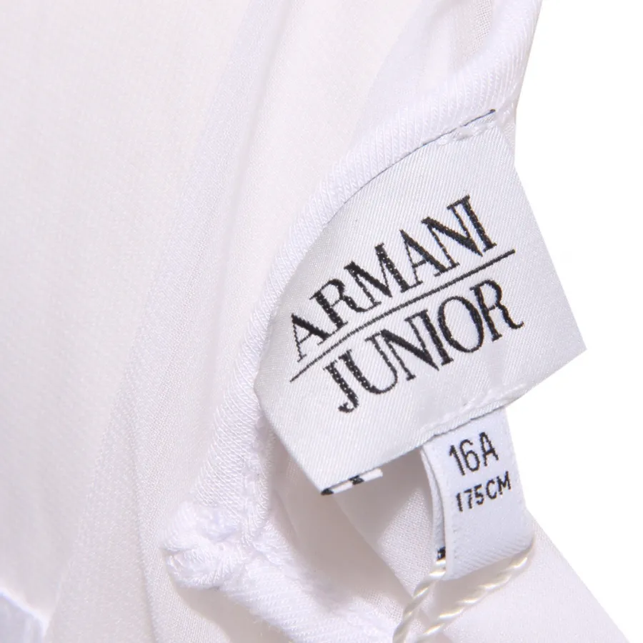 4011T maglia bimba ARMANI JUNIOR bianca multicolor t-shirt kid