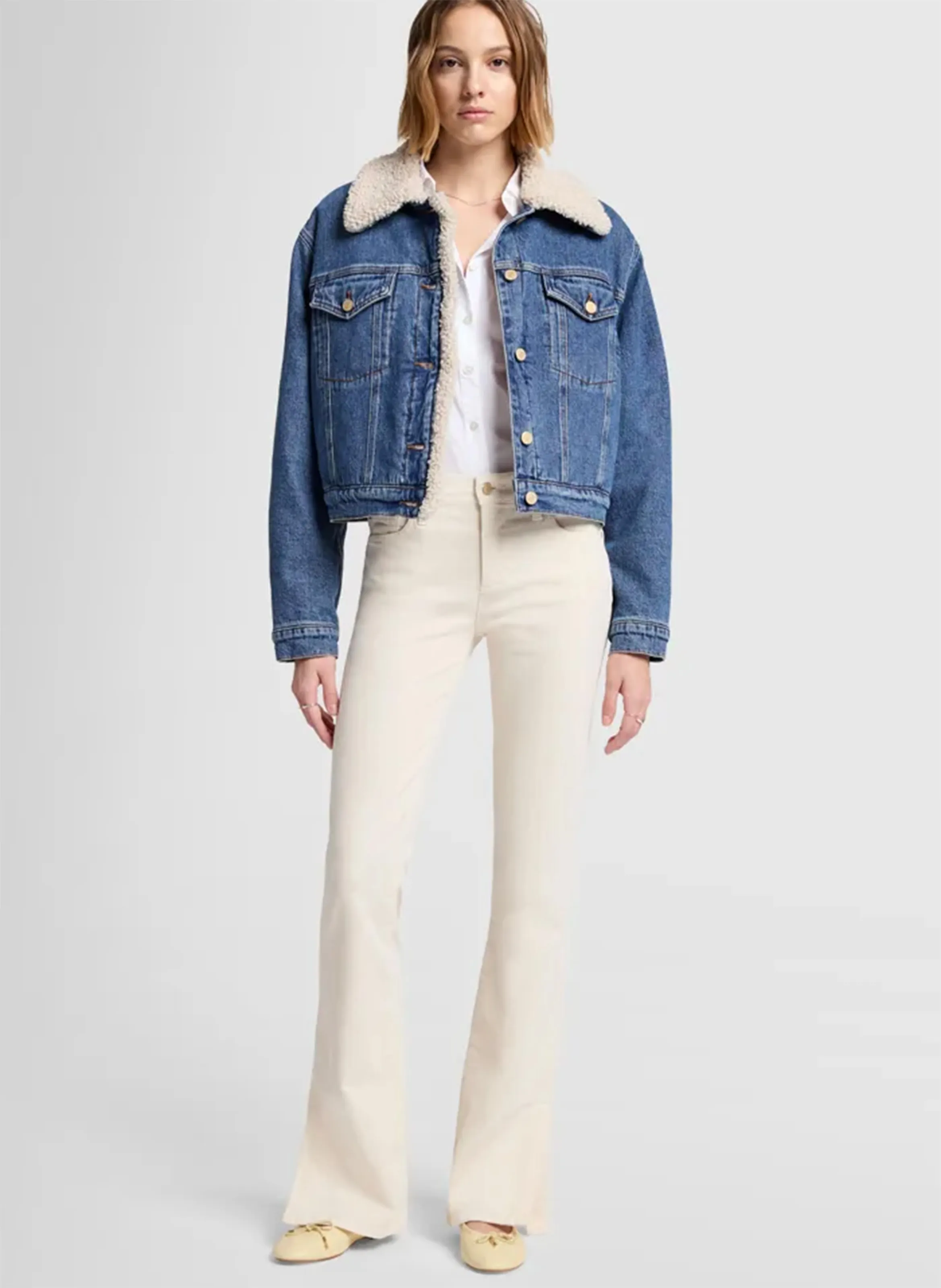  7 FOR ALL MANKIND   BOOTCUT CORDUROY - Jeans | Bianco