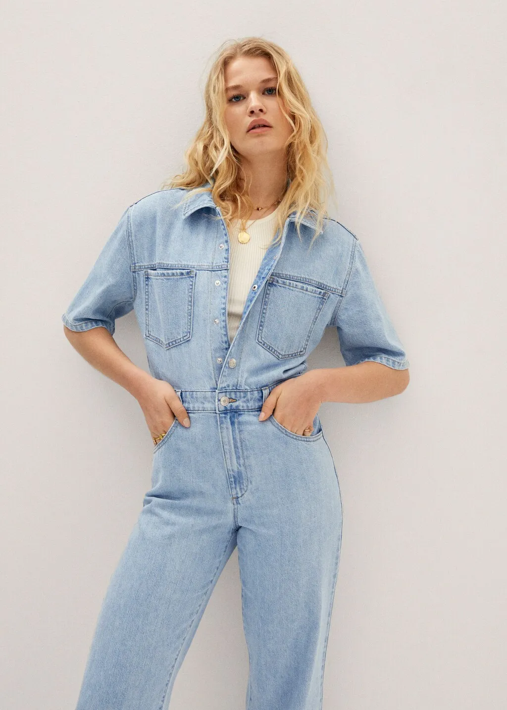 Abito a tuta lungo denim
