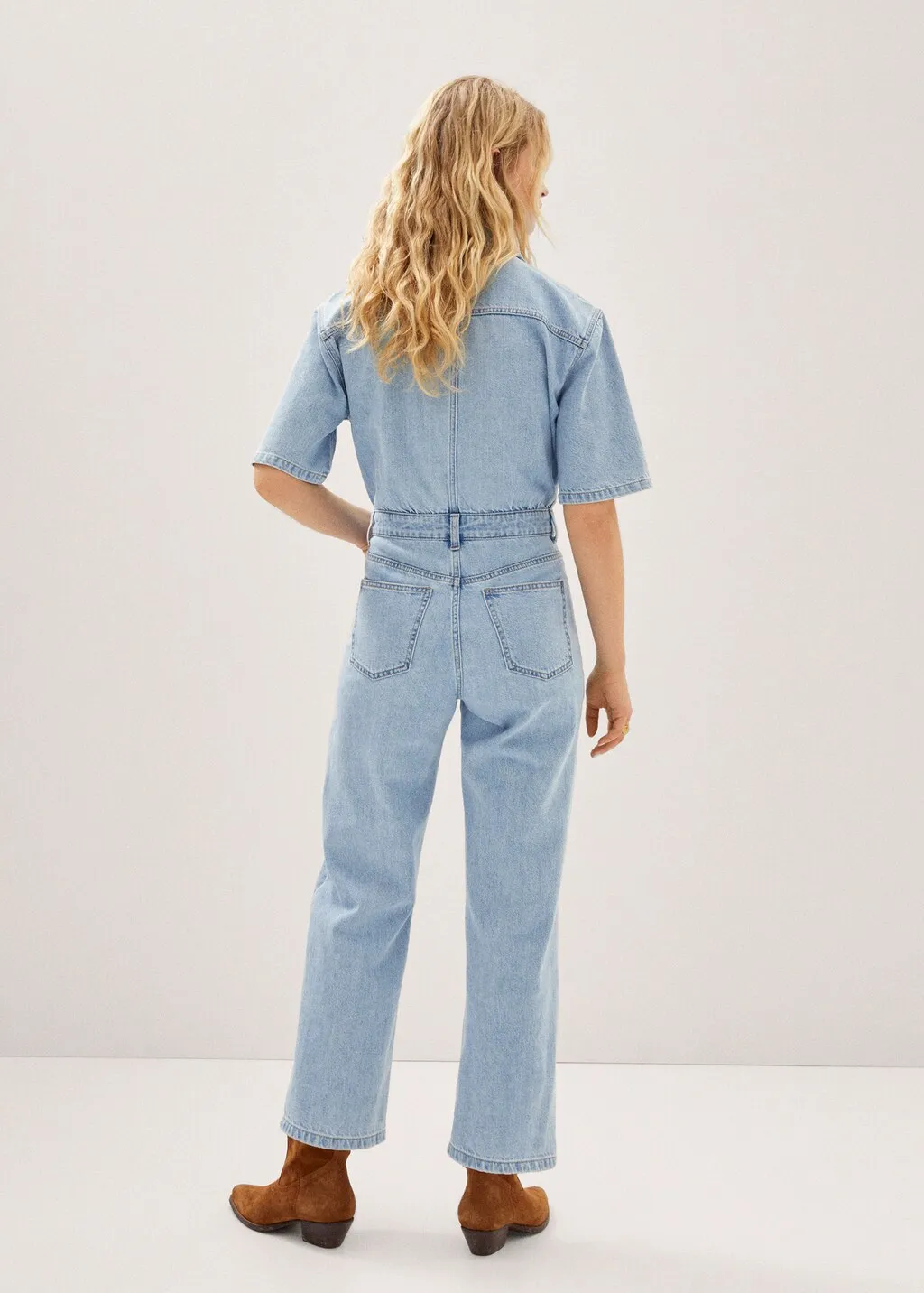 Abito a tuta lungo denim