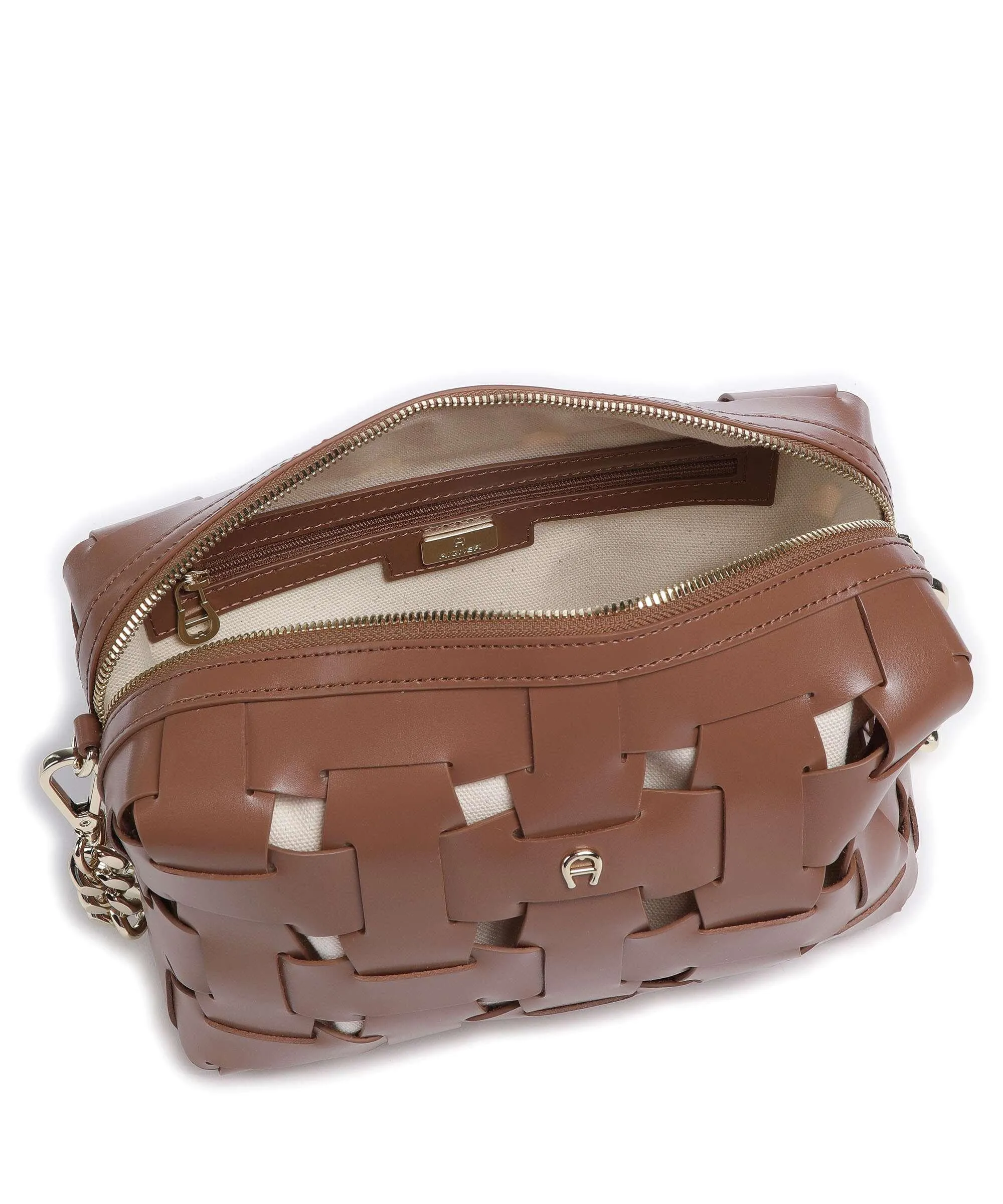  Aigner Matera Borsa a spalla pelle bovina marrone  