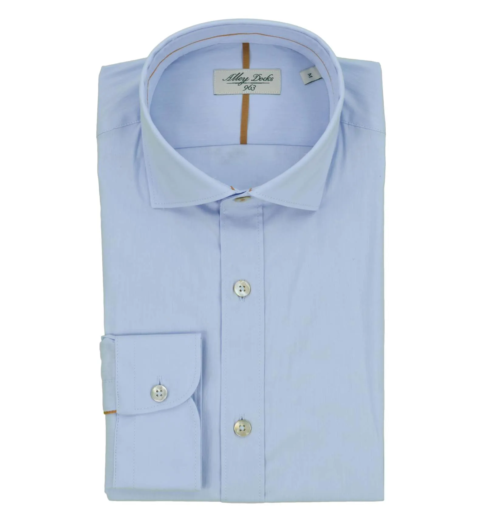 ALLEY DOCKS 963 uomo camicia classica celeste AU23W02CA LIGHT BLUE