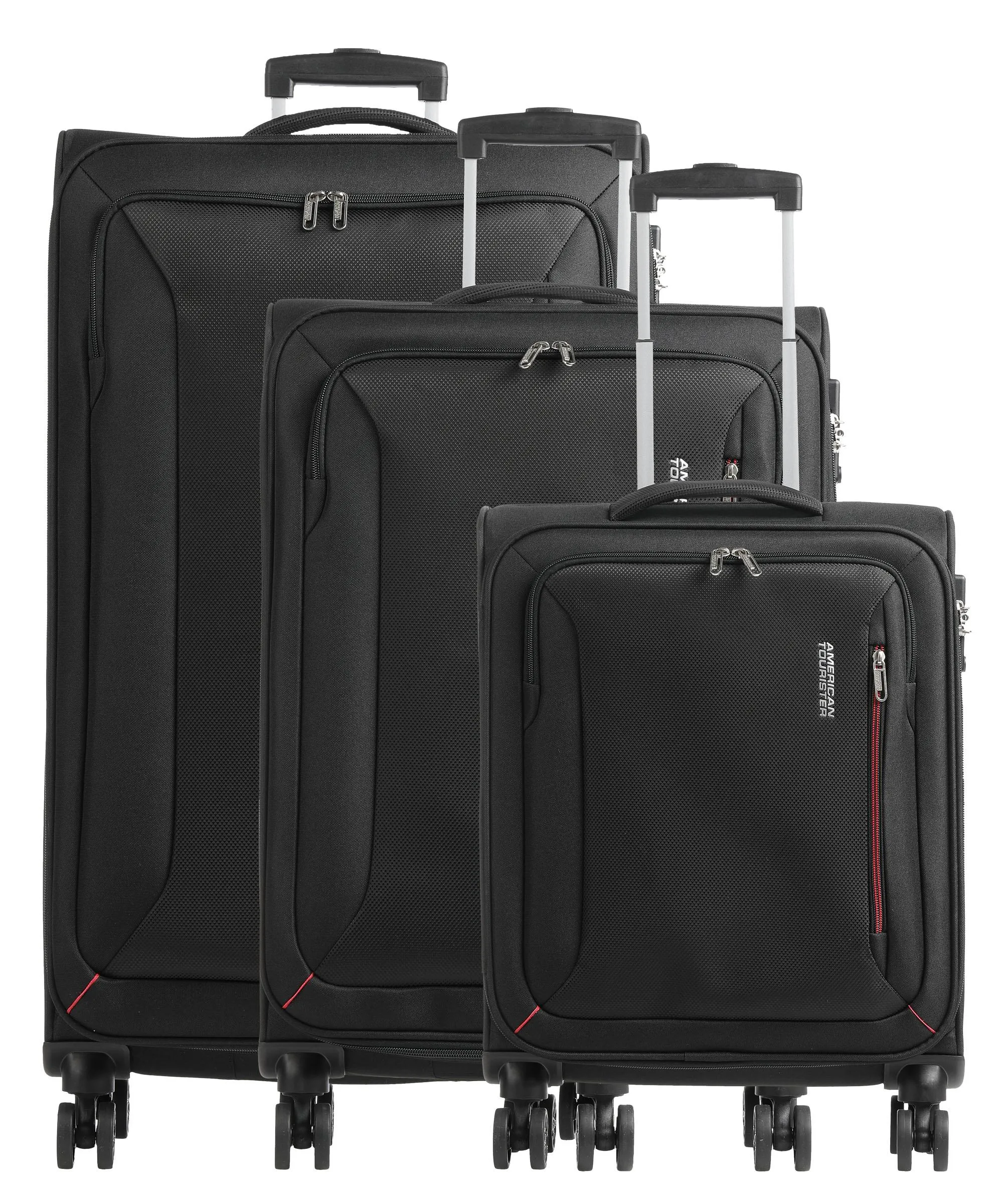  American Tourister Hyperspeed Set valigie trolley (4 ruote) nero 80  