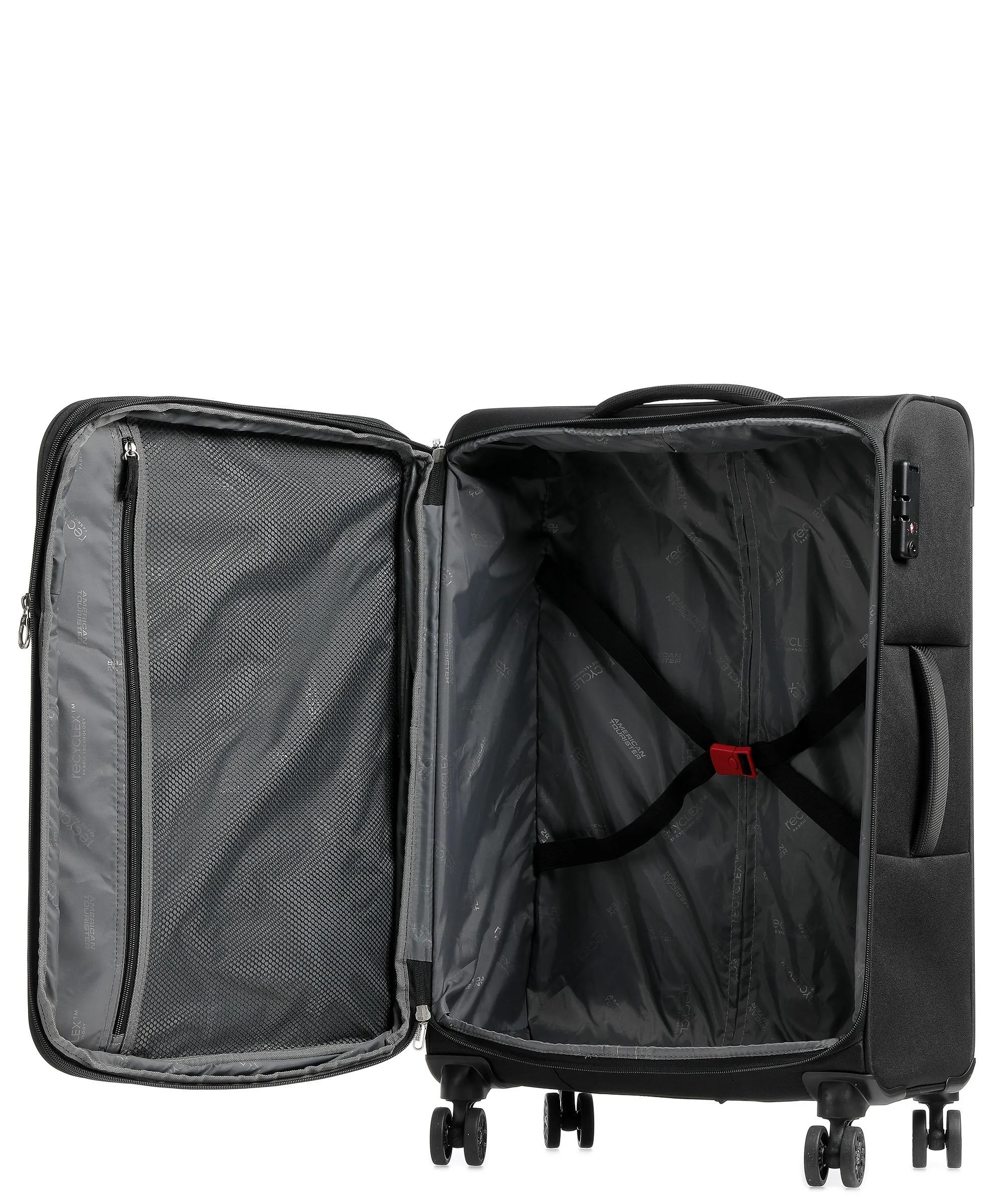  American Tourister Hyperspeed Set valigie trolley (4 ruote) nero 80  