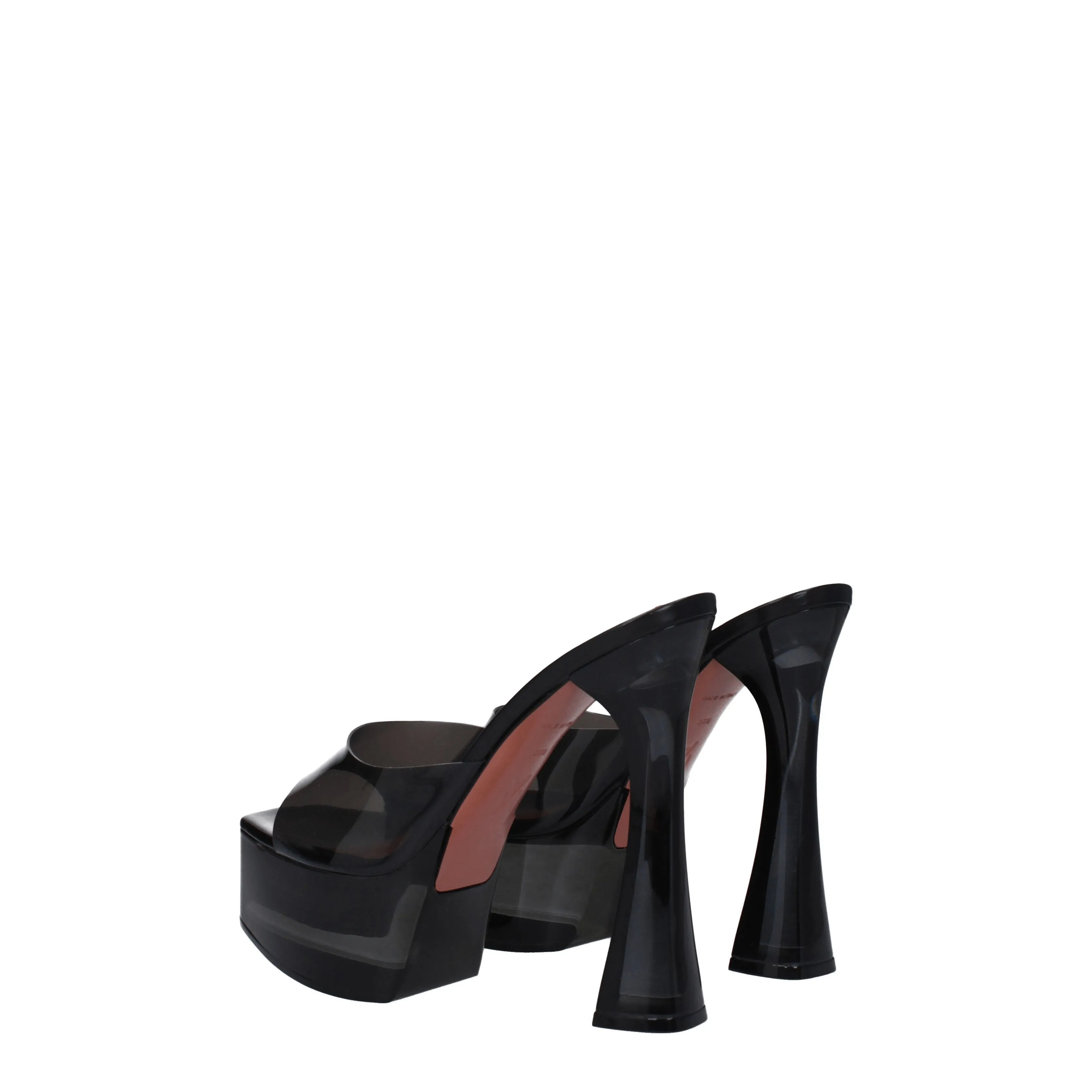 Amina Muaddi Sandali Dalila Donna PVC Nero