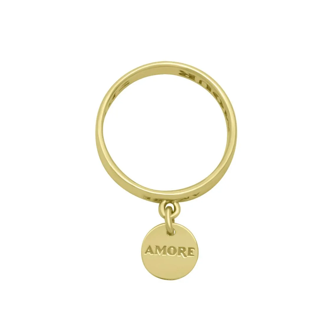 Anello Amore in oro giallo mis 15