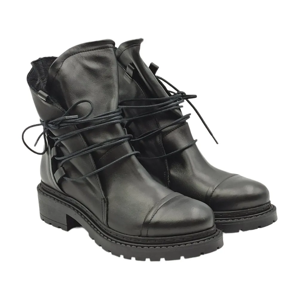 Anfibio donna in pelle Frau 84N4 CALF NERO