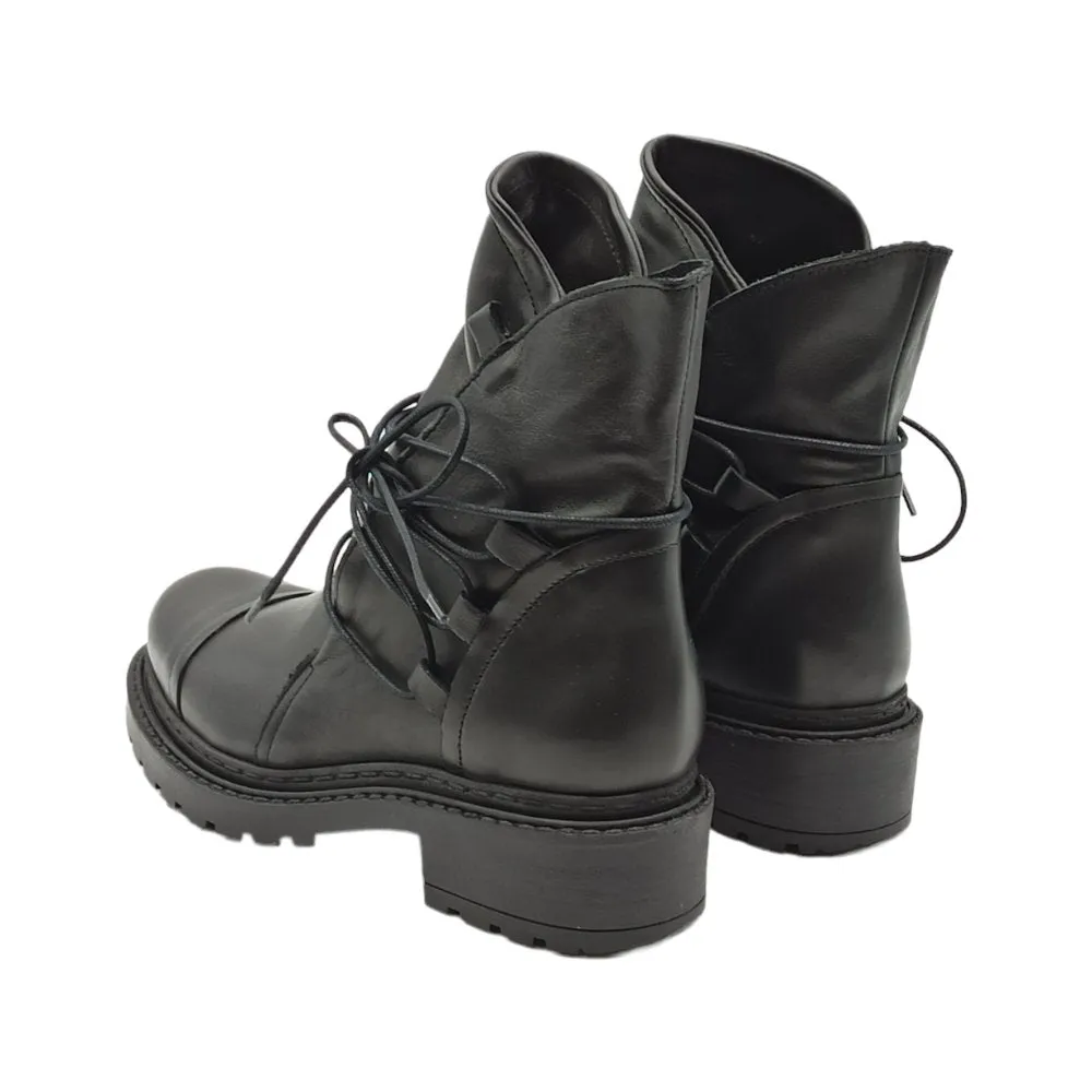 Anfibio donna in pelle Frau 84N4 CALF NERO