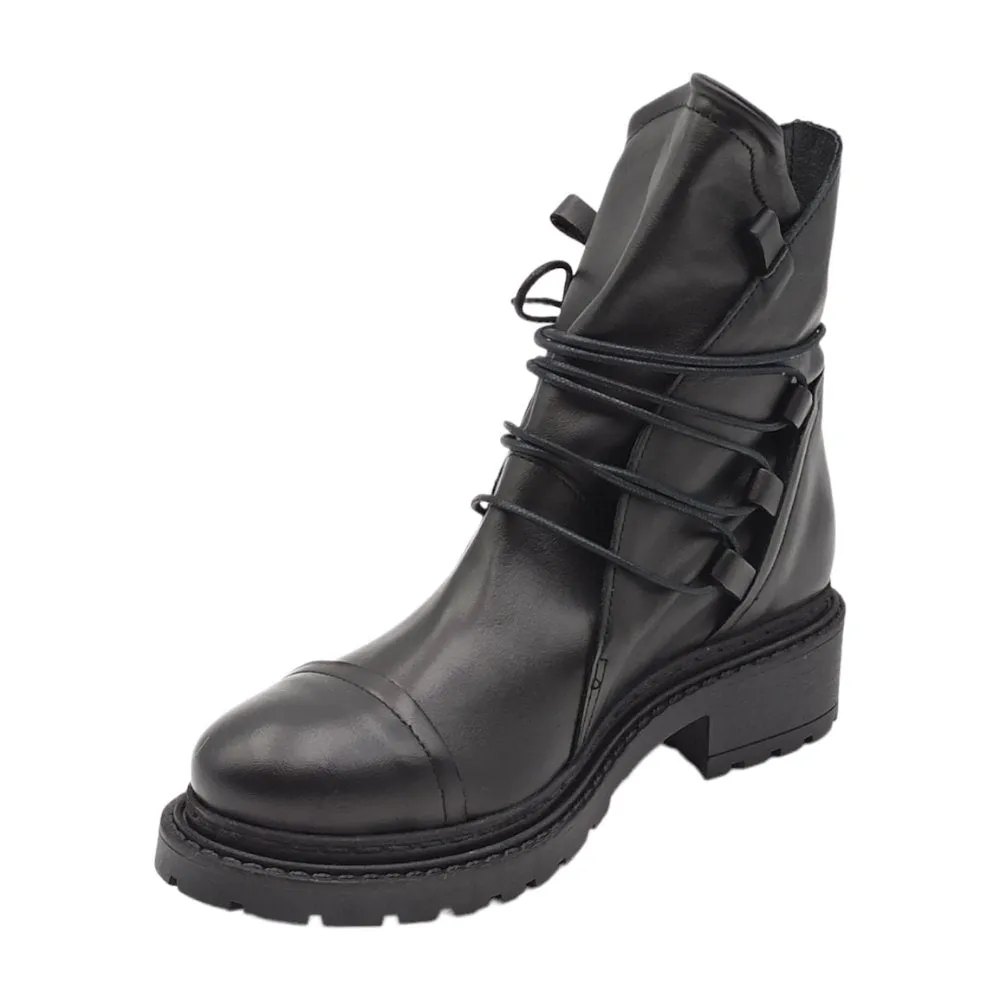 Anfibio donna in pelle Frau 84N4 CALF NERO