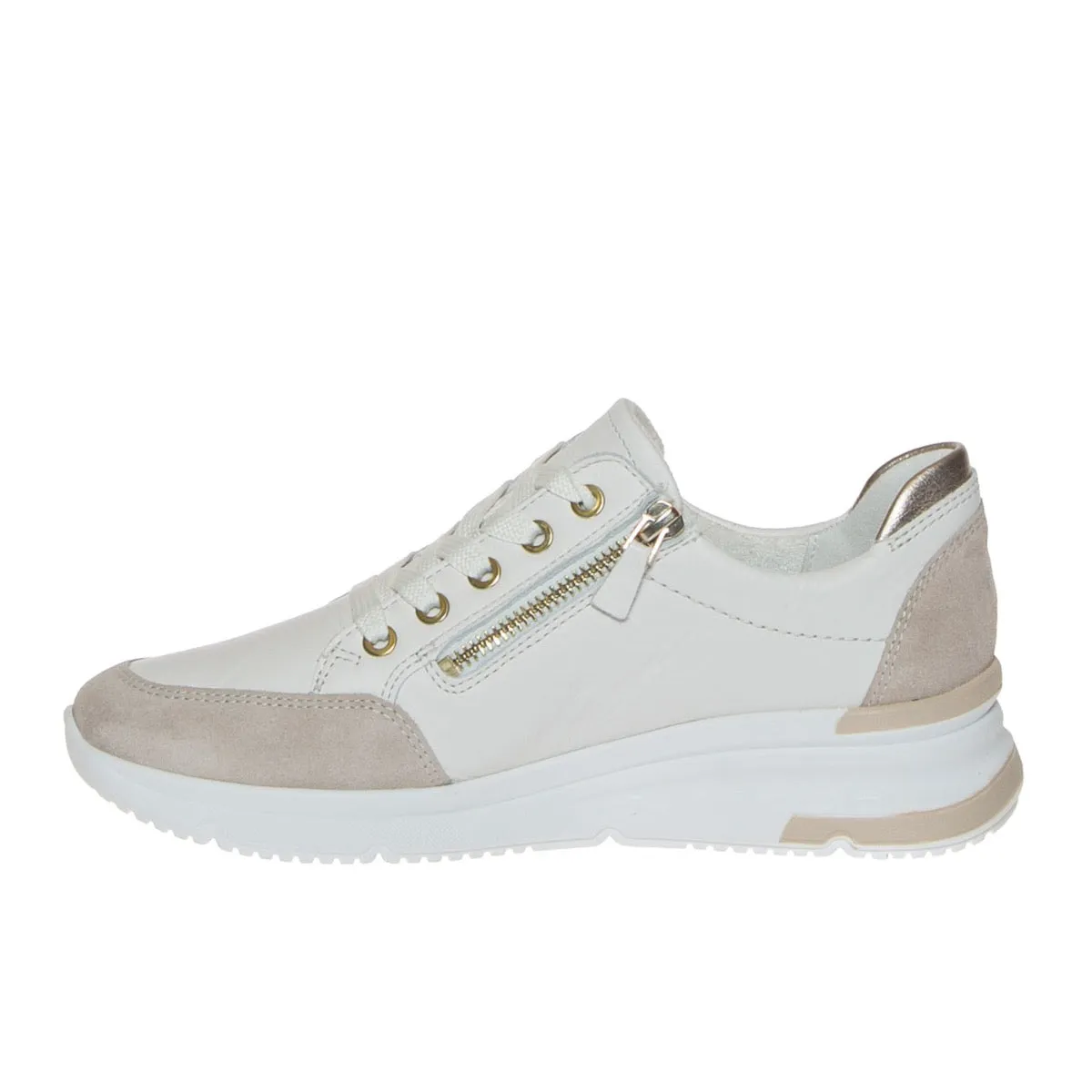 ARA NEAPEL-TRON 2.0 38403 SNEAKER DONNA PELLE BIANCO  