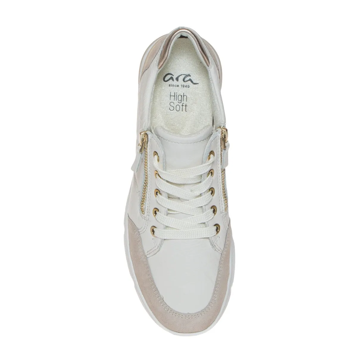 ARA NEAPEL-TRON 2.0 38403 SNEAKER DONNA PELLE BIANCO  