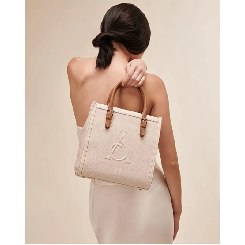 ATELIER DU SAC BORSA A MANO PET.BLANCHE