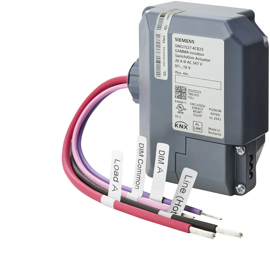 Attuatore di commutazione Controller regolabile Siemens, 24 V c.c.