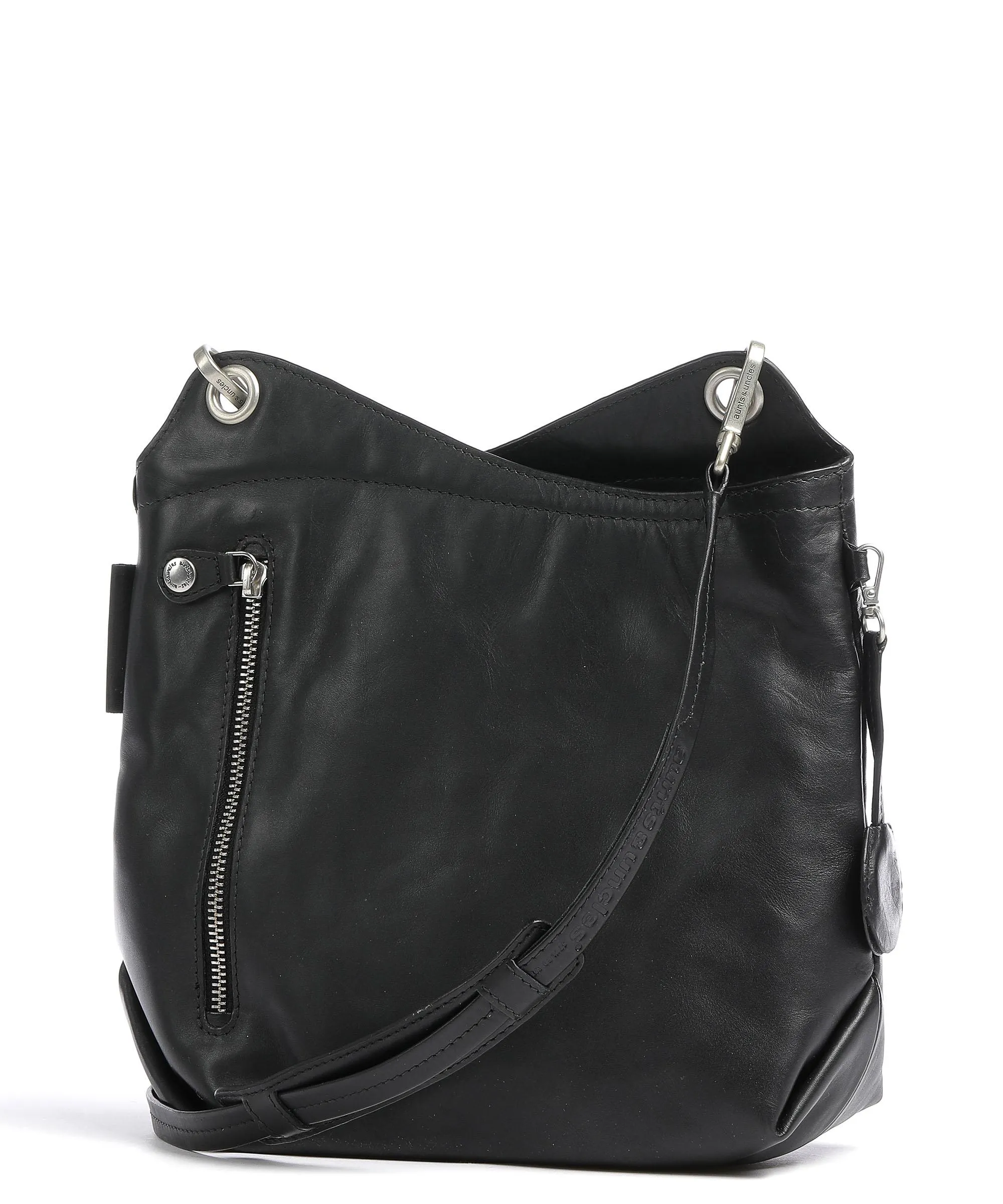  Aunts & Uncles Jamie's Orchard Jumbay Borsa a tracolla morbida pelle bovina nero  