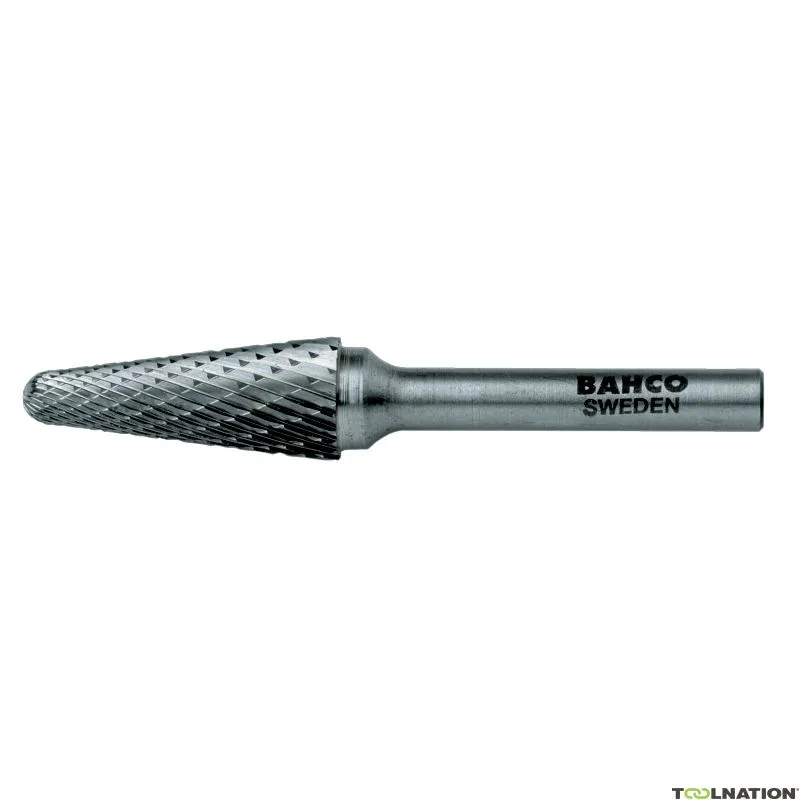 Bahco L1630M06 Frese in carburo di tungsteno con testa conica e naso arrotondato