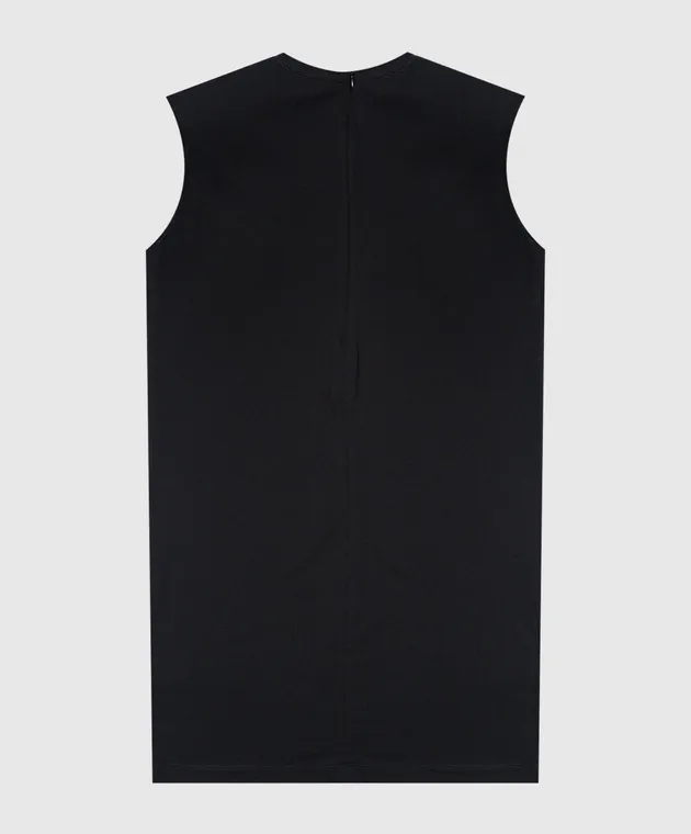 Balmain Abito nero da bambina con logo in cristalli 6Q1012J00061216