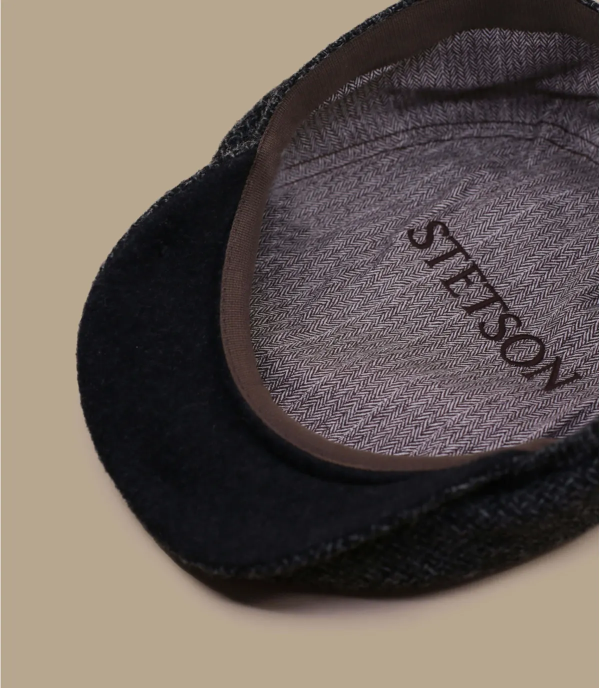 Berretto grigio lana shetlandDriver Cap Wool grey     