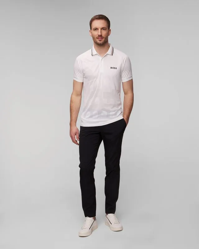 Biała koszulka polo męska BOSS x MATTEO BERRETTINI Patteo 50513181-100
