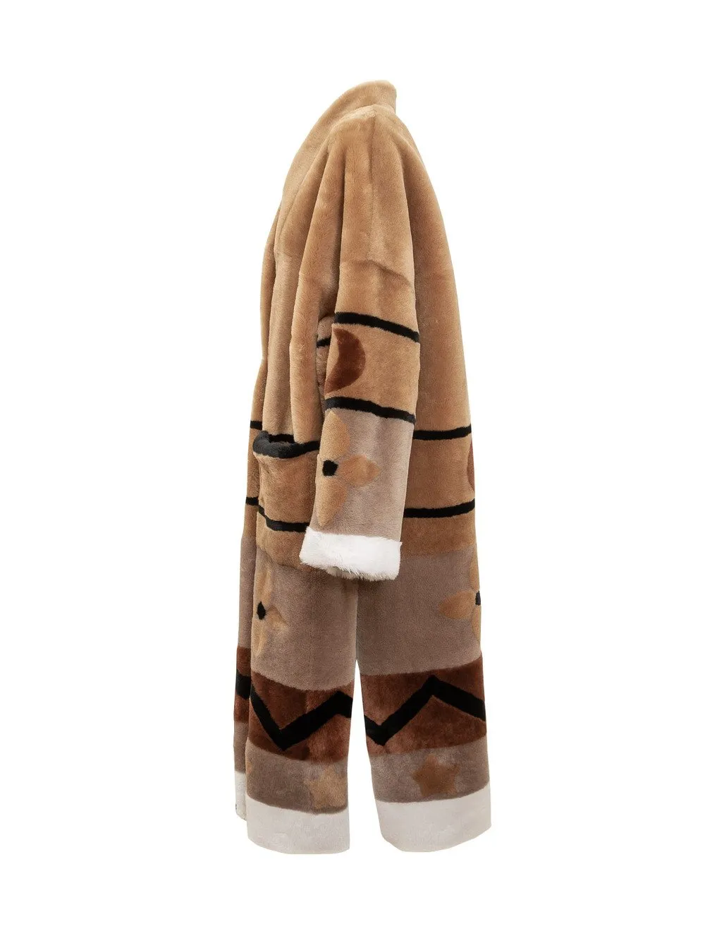 BLANCHA Cappotto Lungo Reversibile in Merino 
