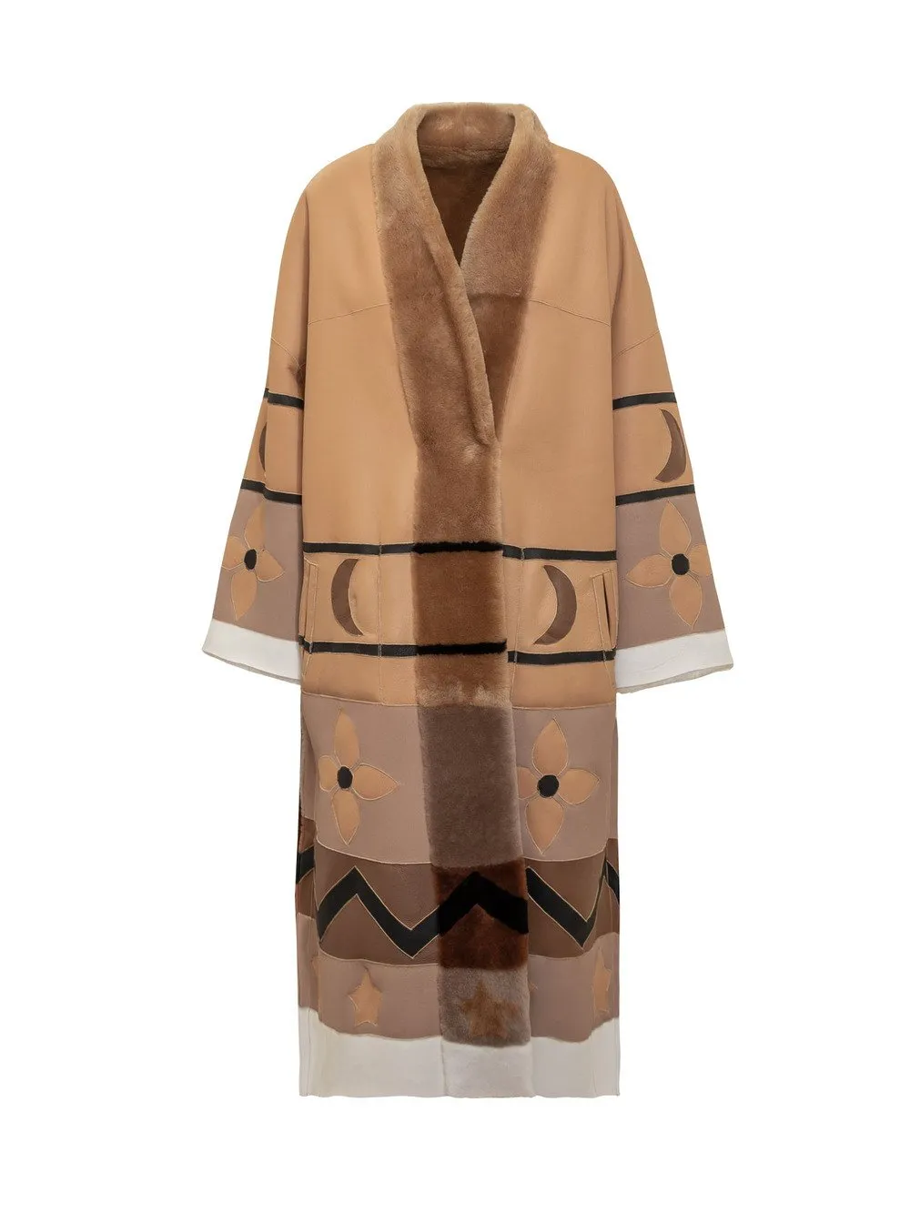 BLANCHA Cappotto Lungo Reversibile in Merino 