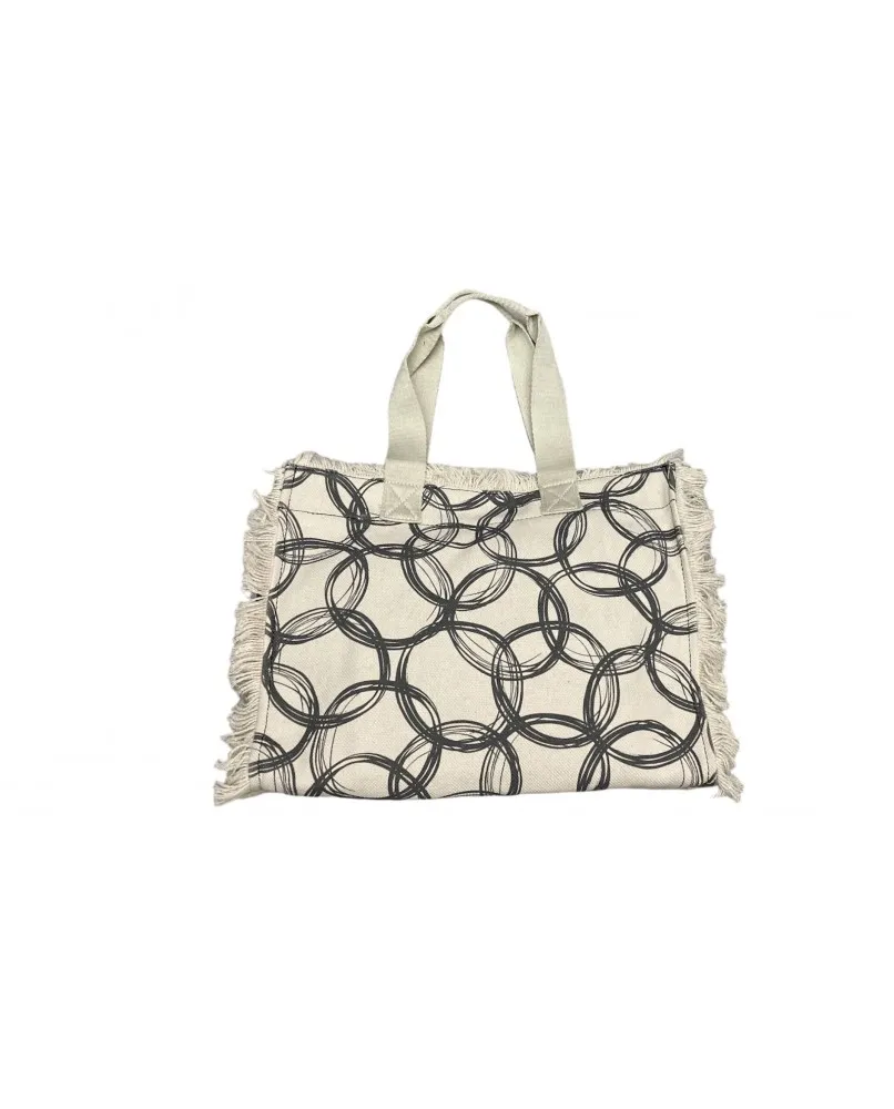 BLAUER MALIBU bag borsa a mano tessuto floreale mare e tempo libero grigio