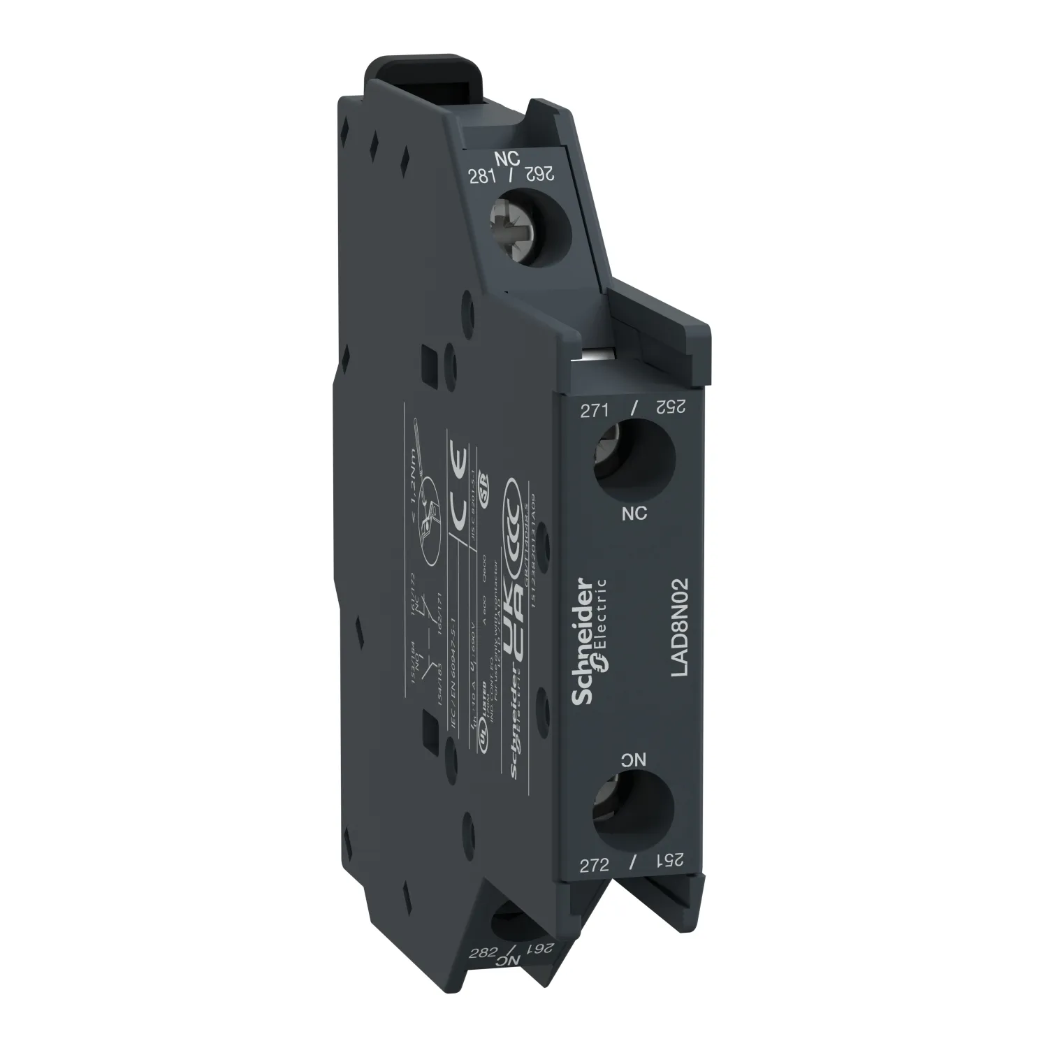 Blocco di contatti ausiliari Schneider Electric, serie LAD8
