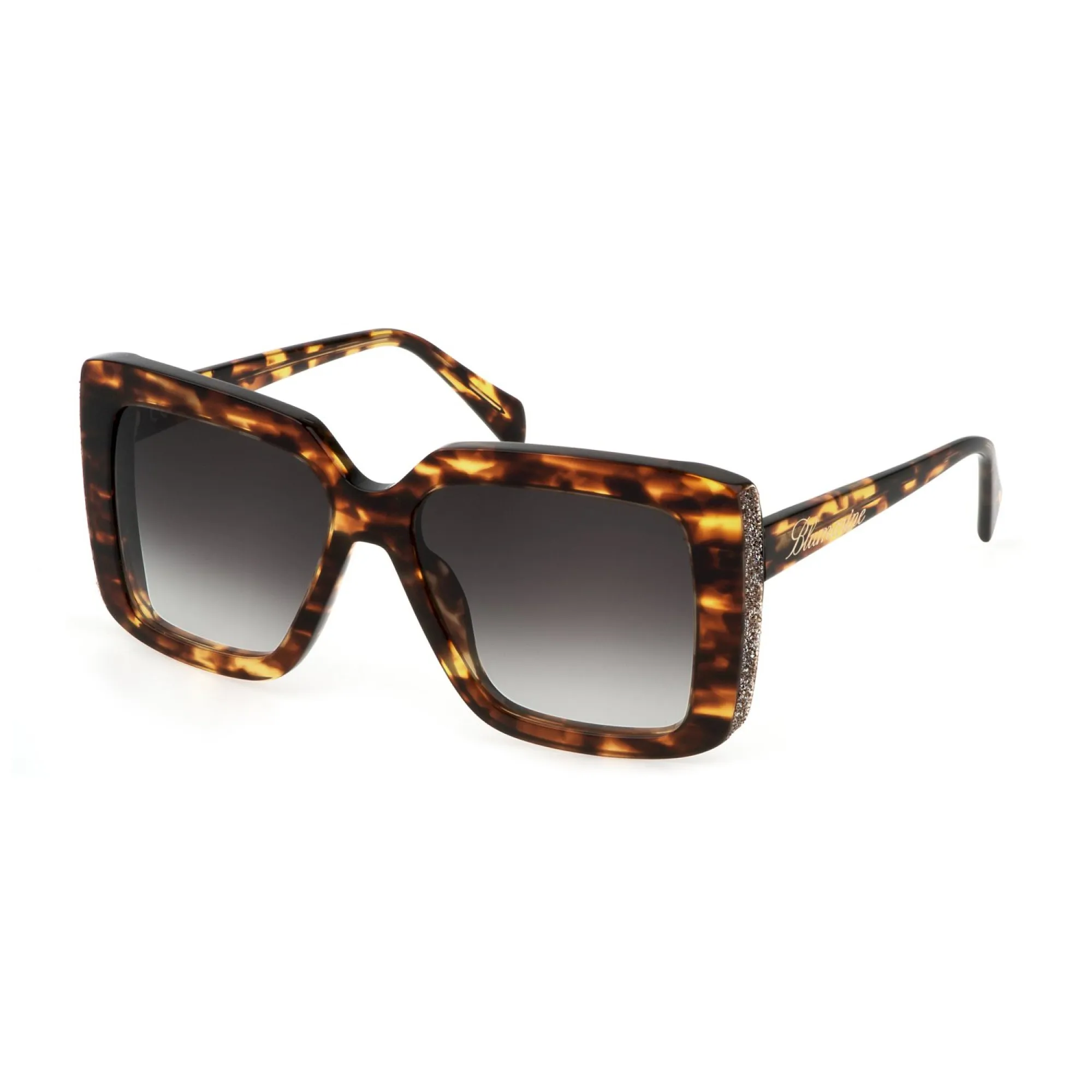   Blumarine SBM831V - 0743 Avana Giallo Marrone Lucido | Occhiale Da Sole Donna 