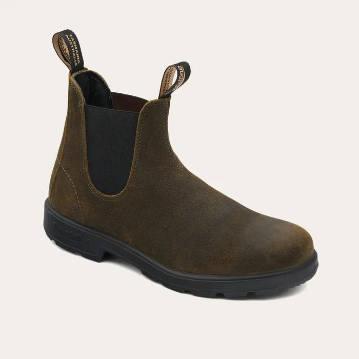 Blundstone 1615 dark olive waxed suede