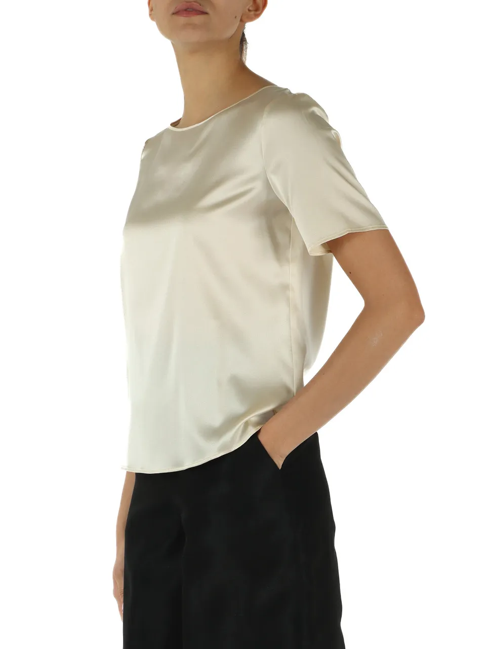 Blusa in seta stretch FOGGIA