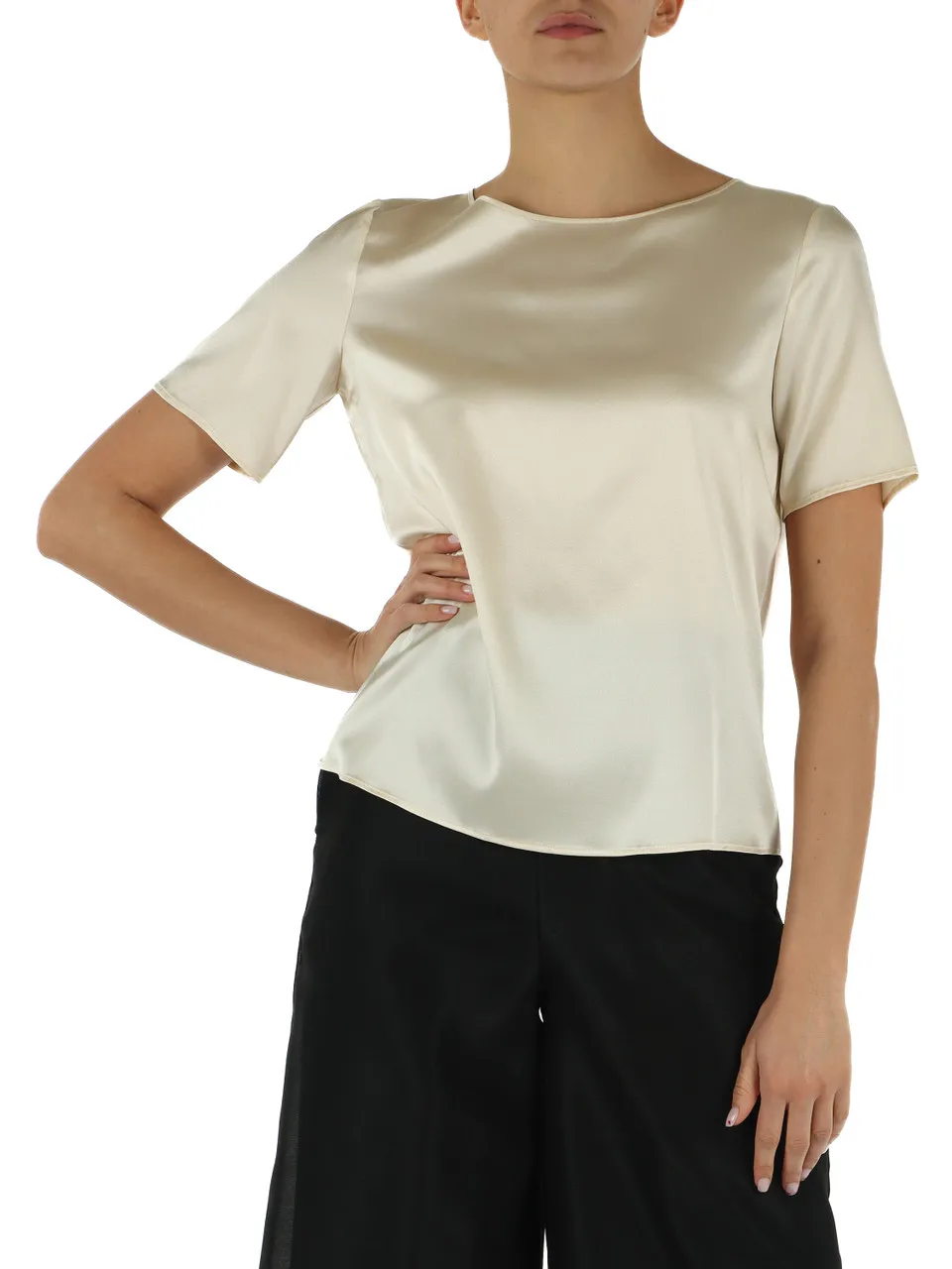 Blusa in seta stretch FOGGIA