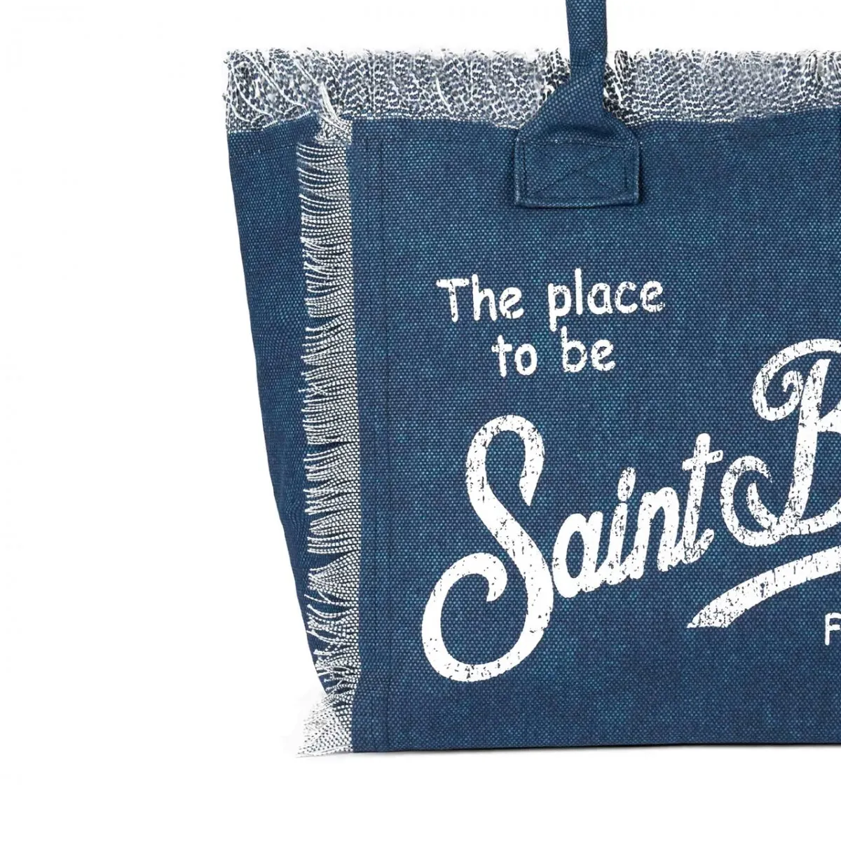 Borsa Vanity In Canvas Indaco