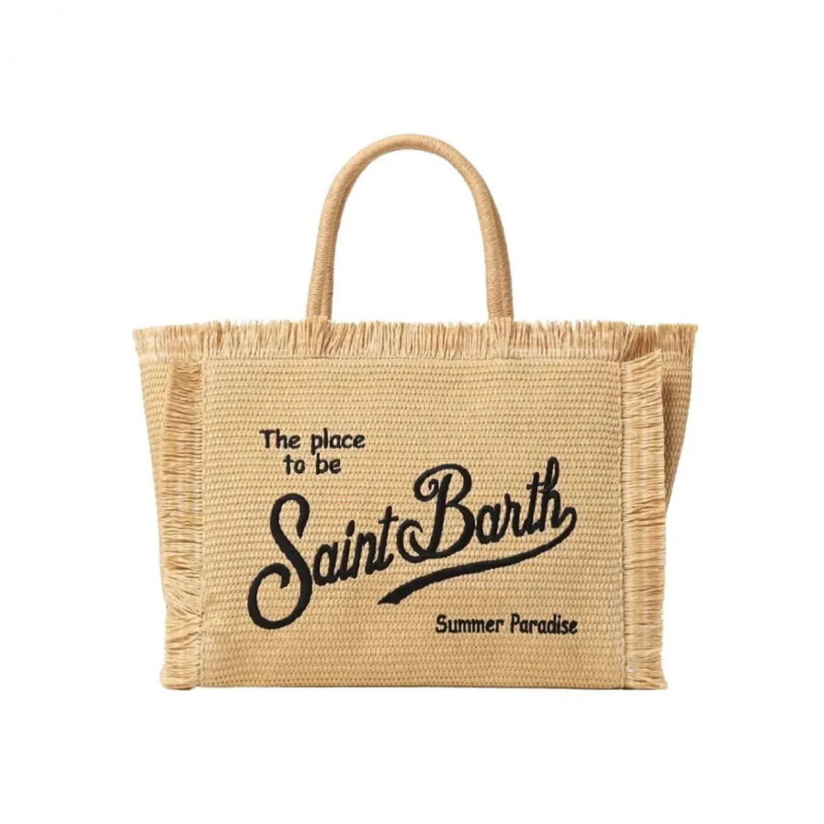 Borsa Vanity Straw Beige