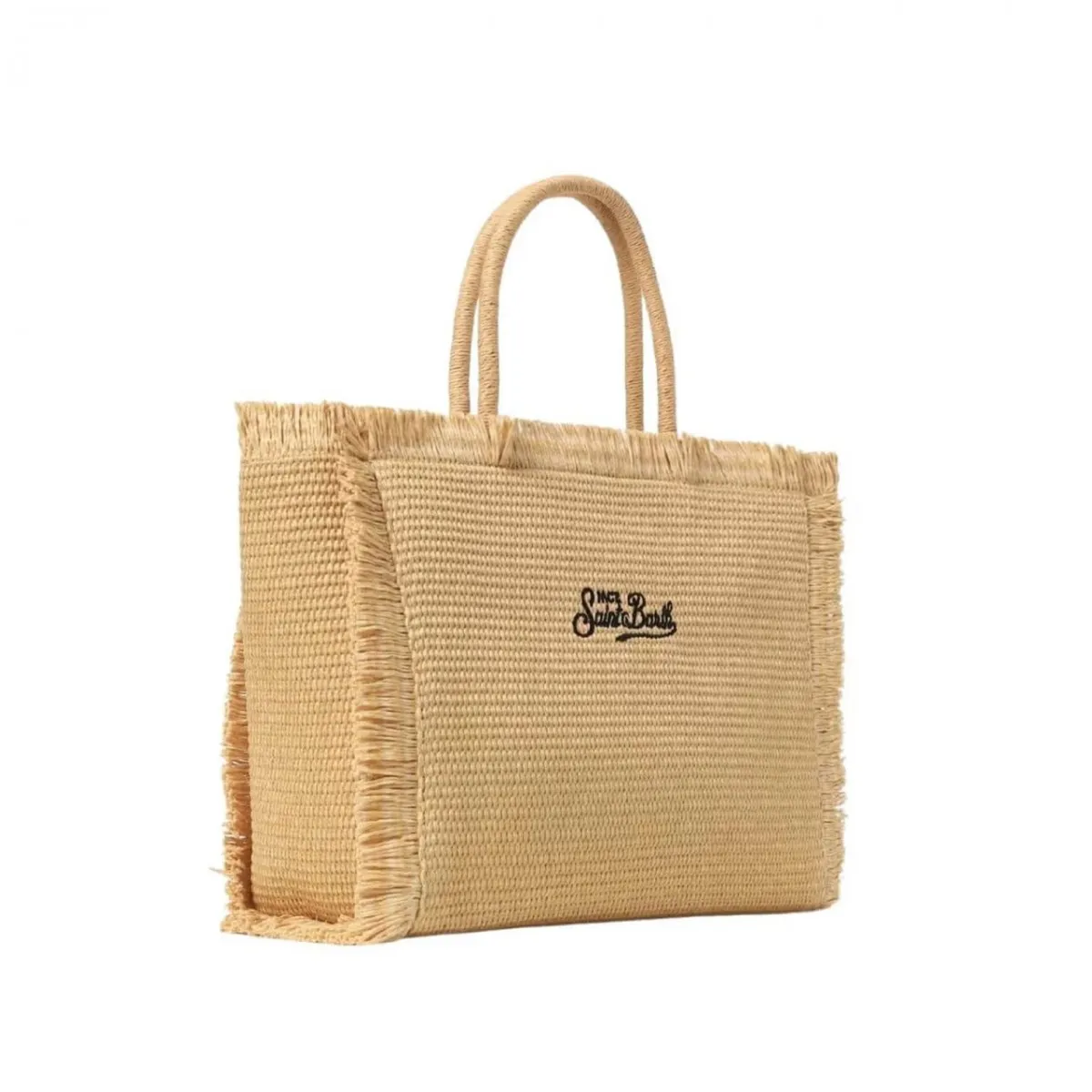 Borsa Vanity Straw Beige