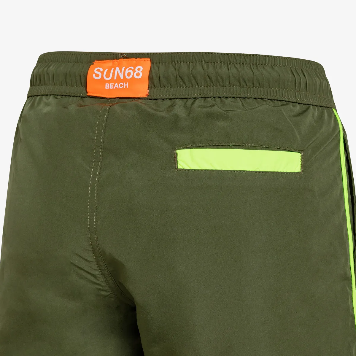 BOY'S SWIM PANT SIDE BAND MILITARE