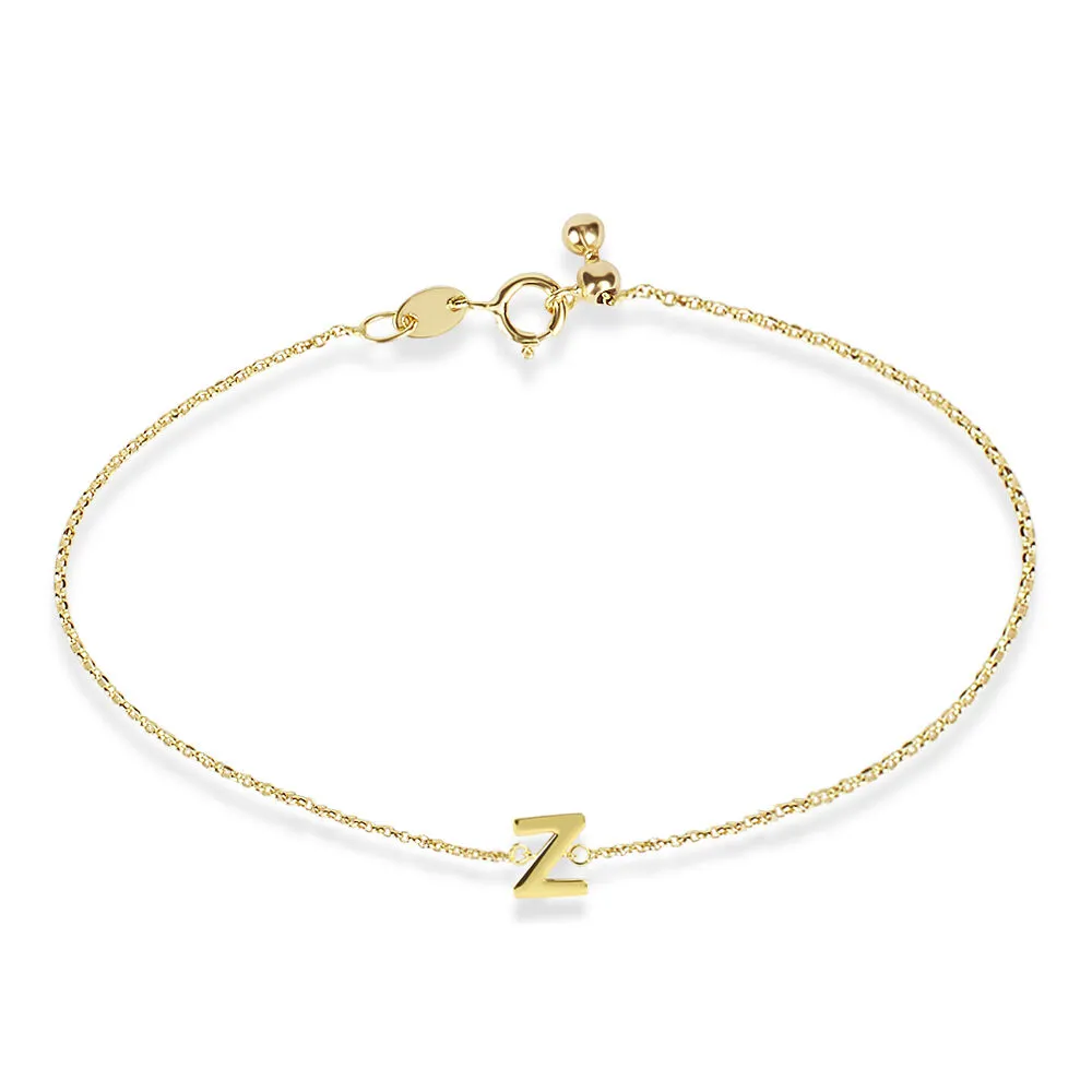 Bracciale Lettera Z Beverly Oro Giallo 375/1000 16 cm 1432962