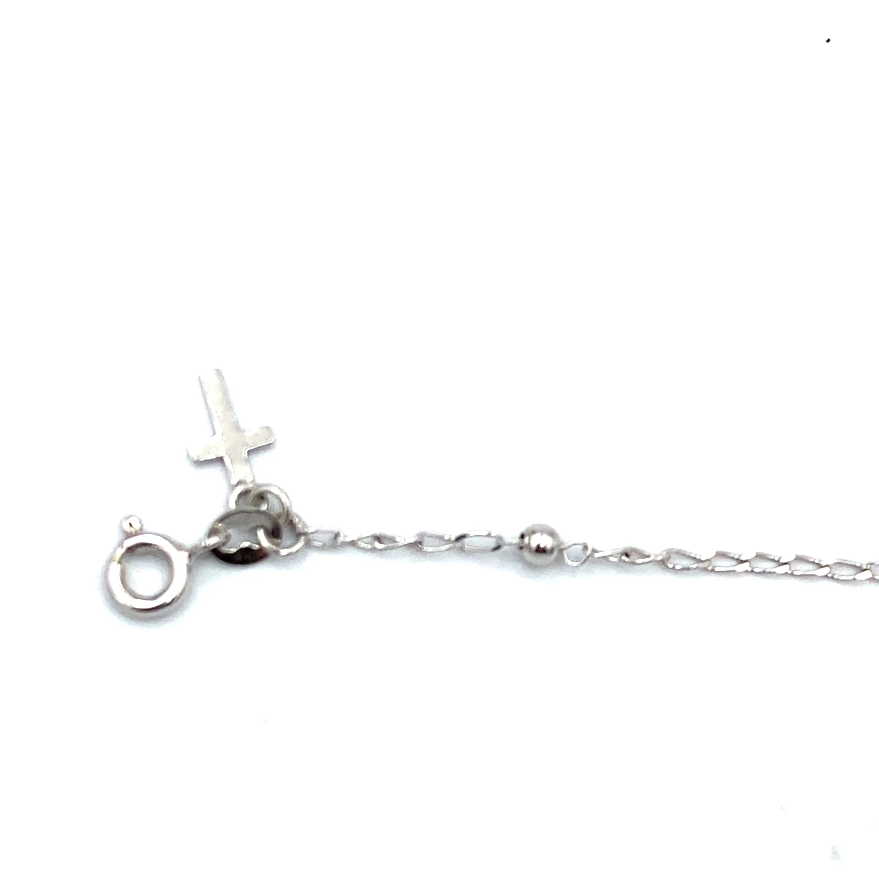 Bracciale Oro Bianco Rosario