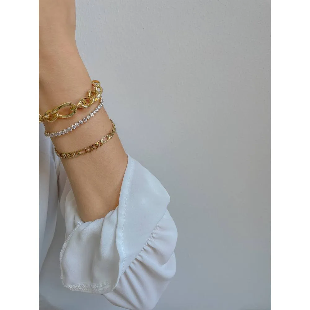Bracciale S'Agapò Maglia Cubana Chunky SHK14