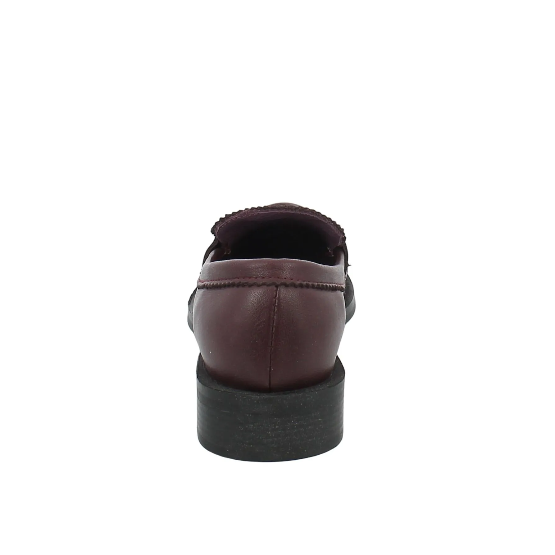 Bueno  Mocassino classico in pelle bordeaux 