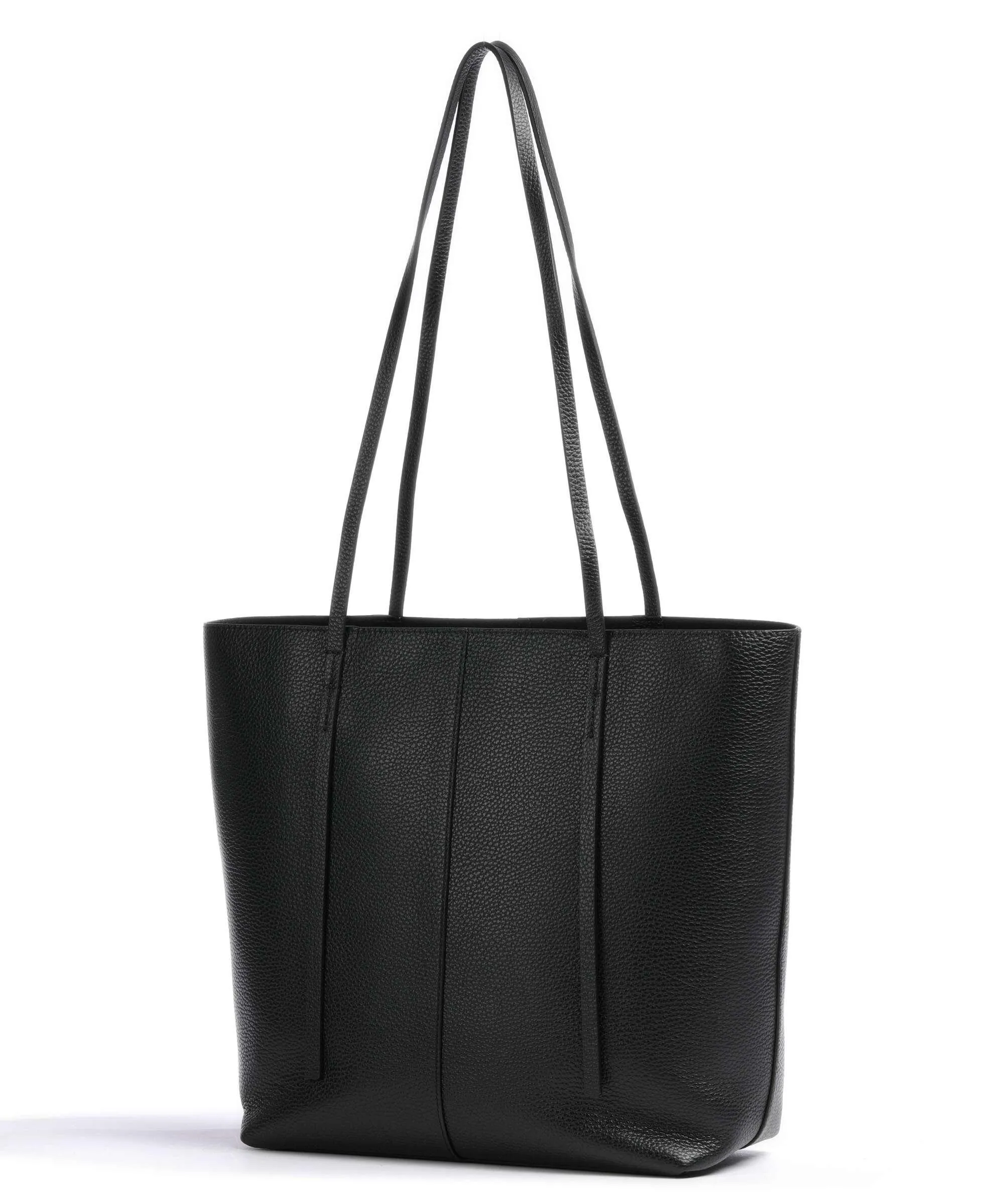  by Malene Birger Abilso Borsa shopper pelle di vacchetta grana nero  