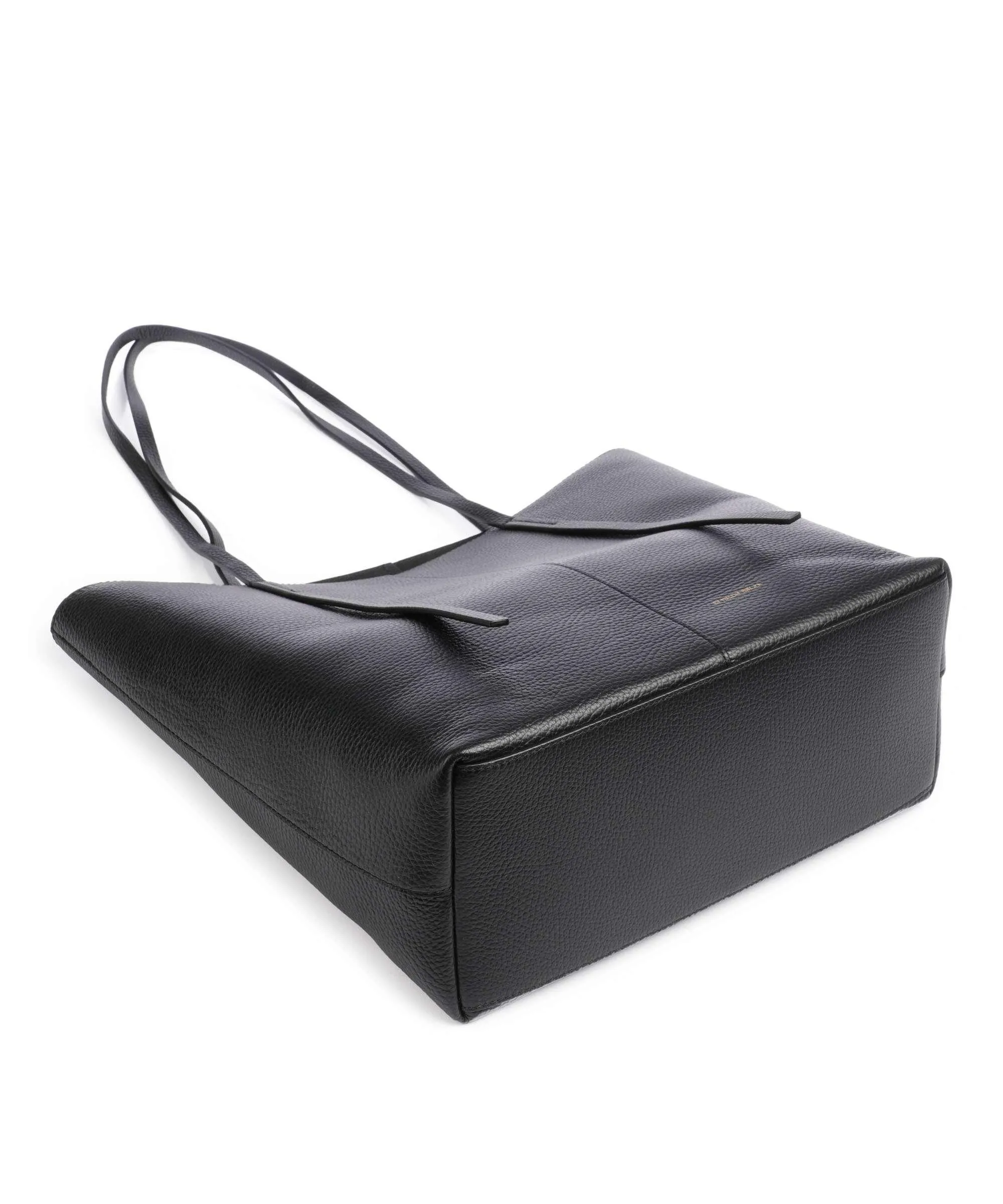  by Malene Birger Abilso Borsa shopper pelle di vacchetta grana nero  