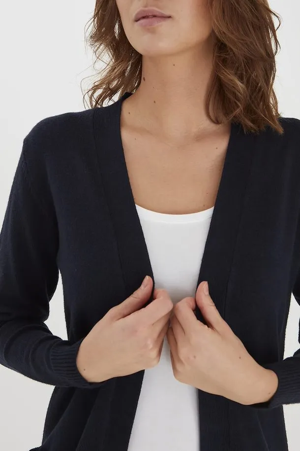 b.young Women's Cardigan Knit Nonina 20807327 80466 blue