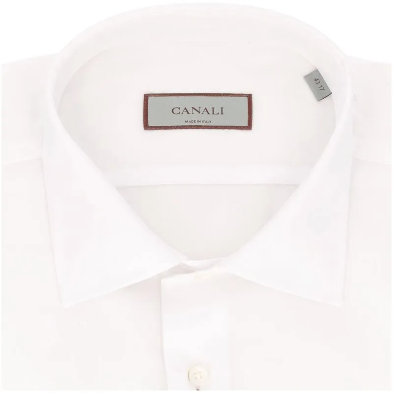 Camicia in cotone regular fit bianca 