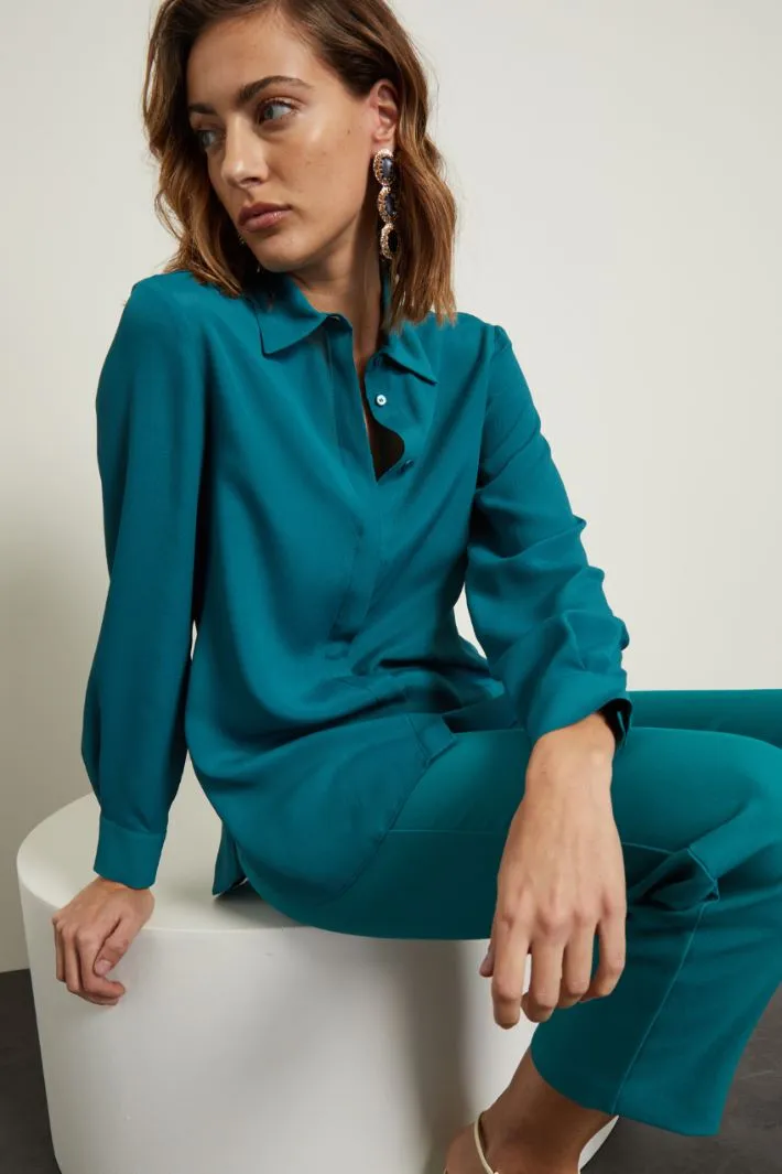Camicia in crêpe de chine