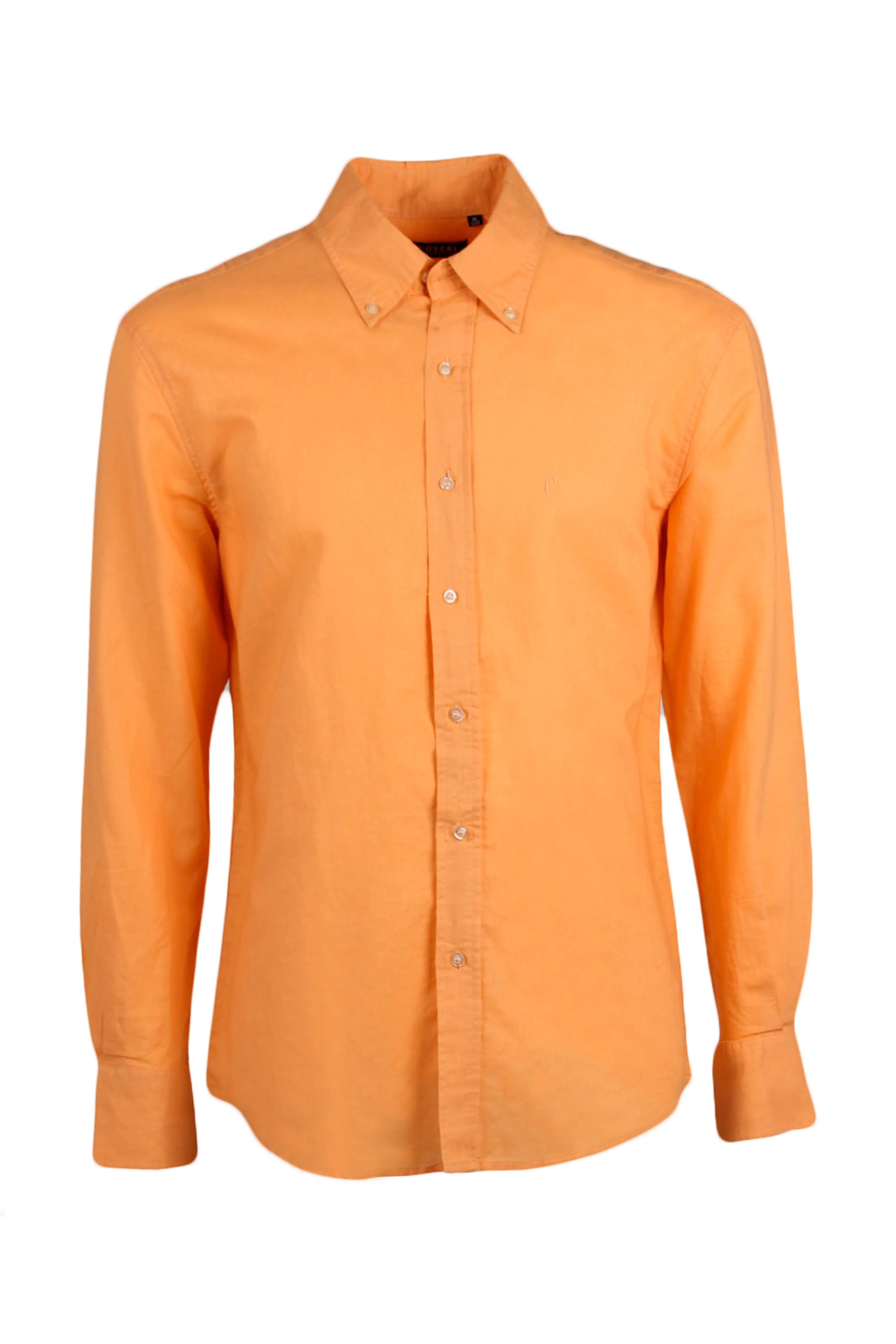 Camicia misto lino button down