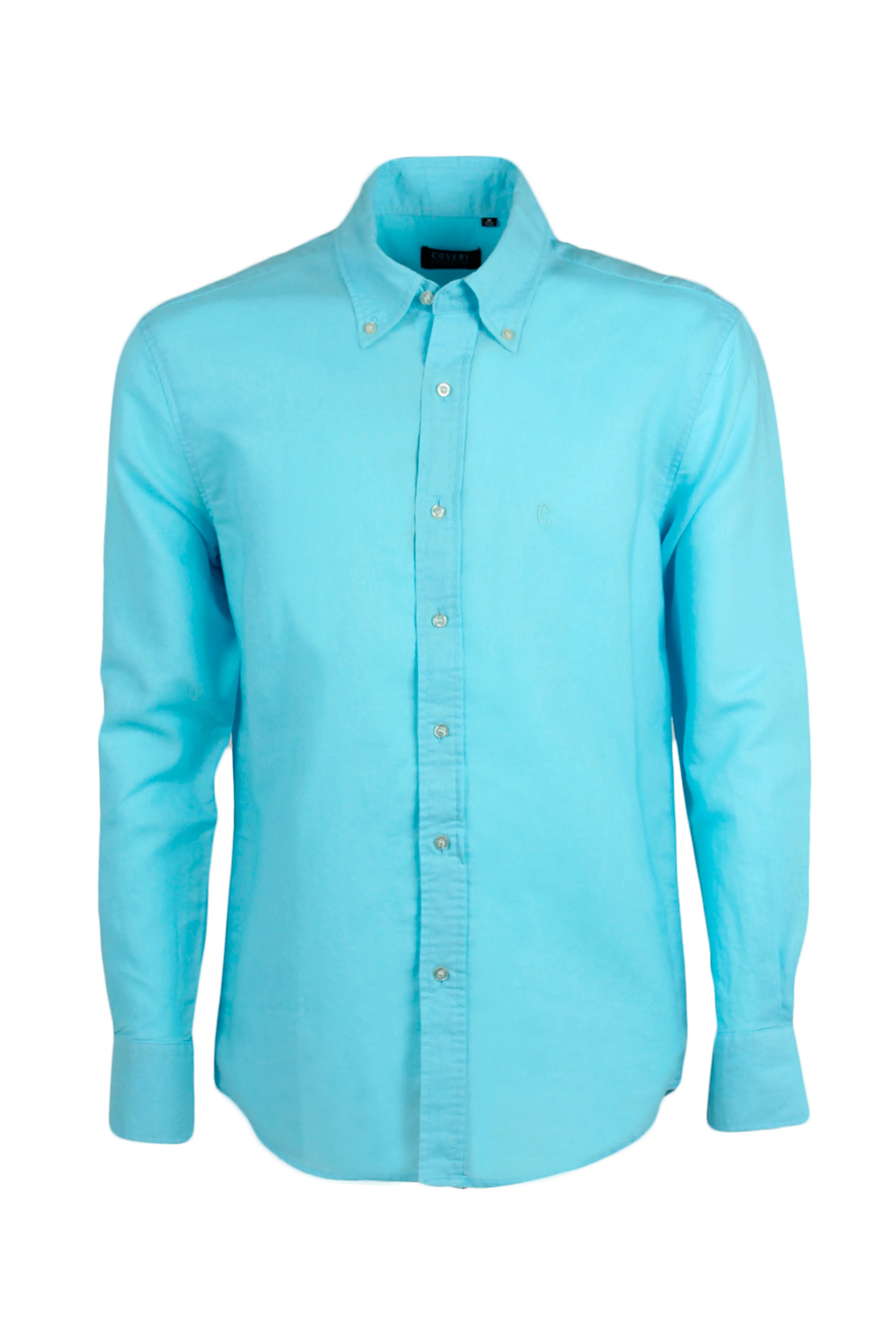 Camicia misto lino button down