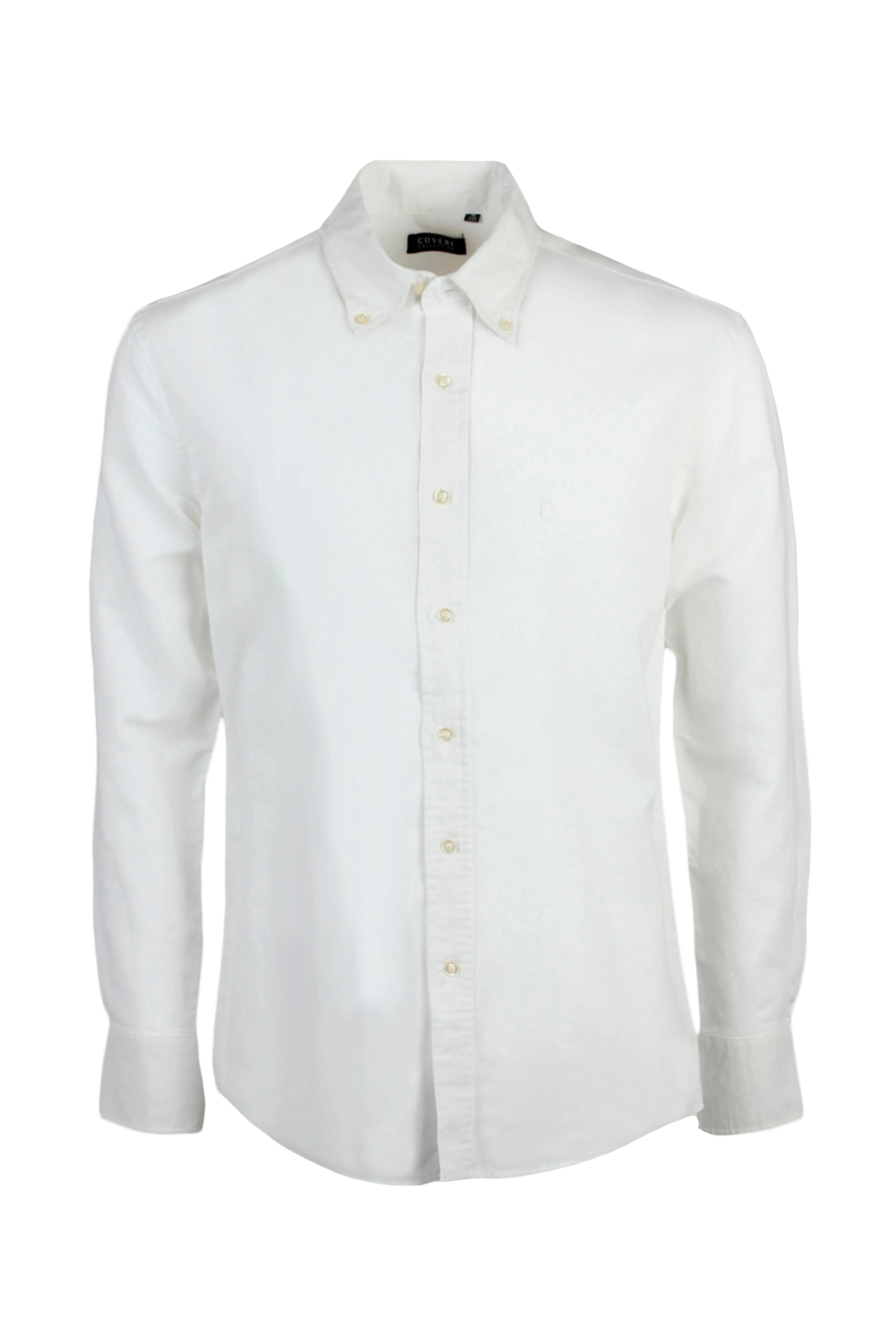 Camicia misto lino button down